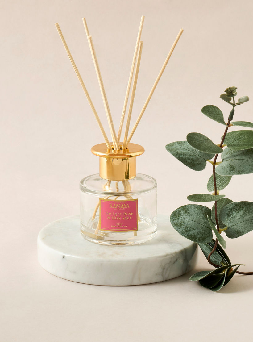Kamaya Delight Rose & Lavender Reed Diffuser - 100 ml-household-homefragrance-reeddiffusers-image-1