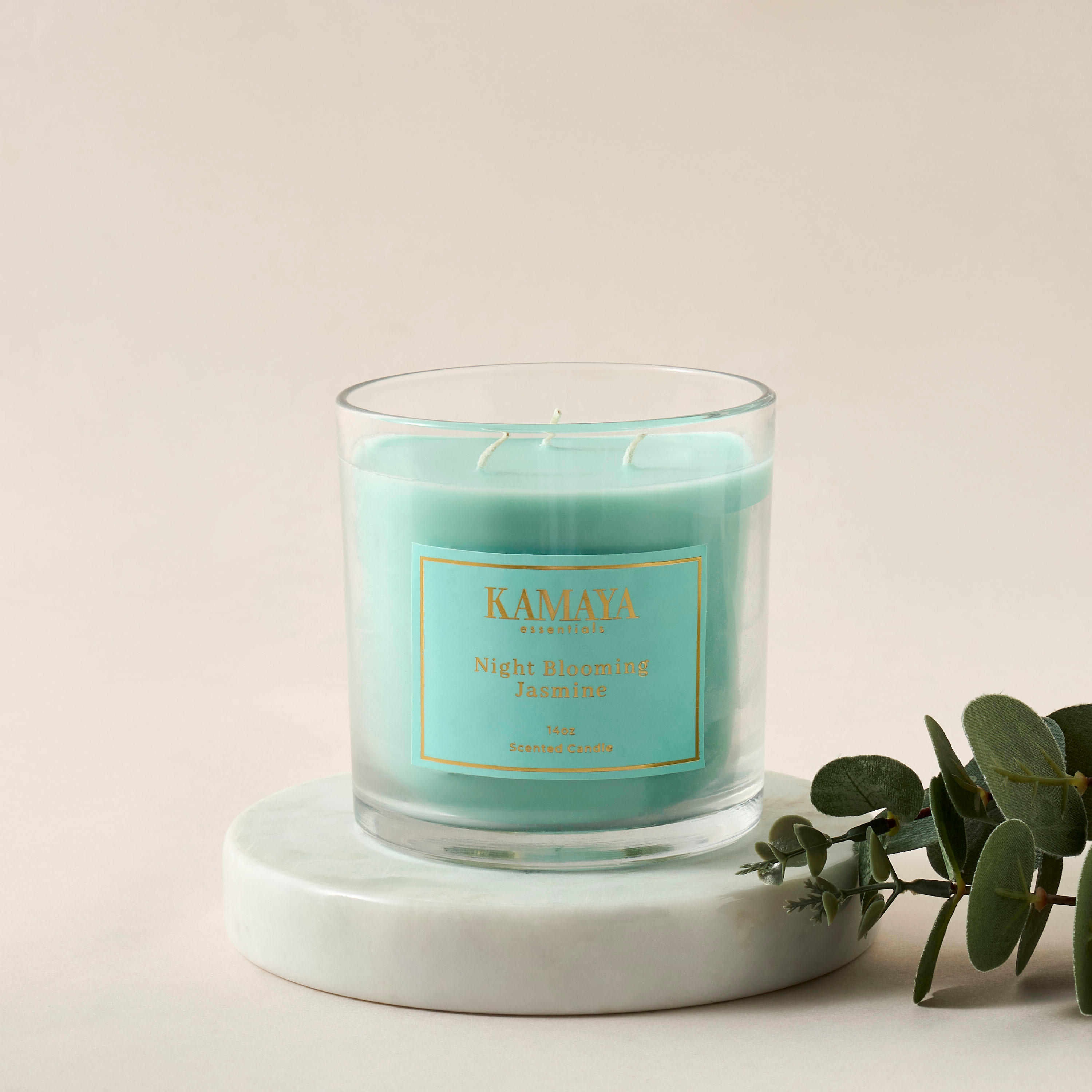 Kamaya Night Blooming Jasmine Scented Jar Candle - 400 g-household-homefragrance-candles-image-1