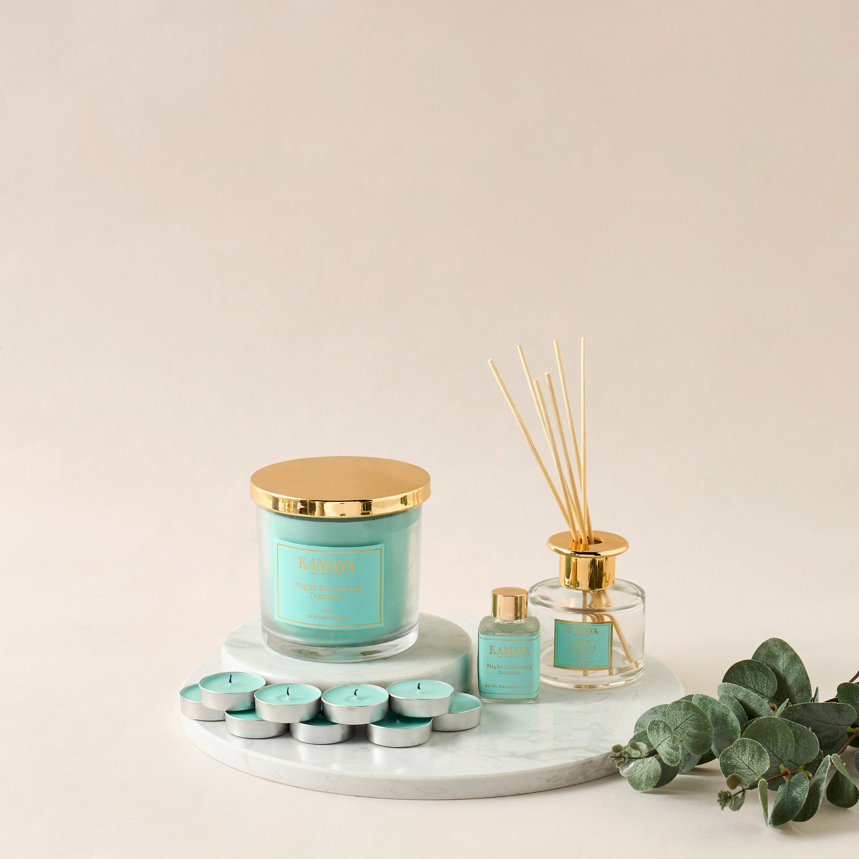 طقم موزع عطور نايت بلومينج جاسمين من كامايا - 100 مل-household-homefragrance-reeddiffusers-image-4