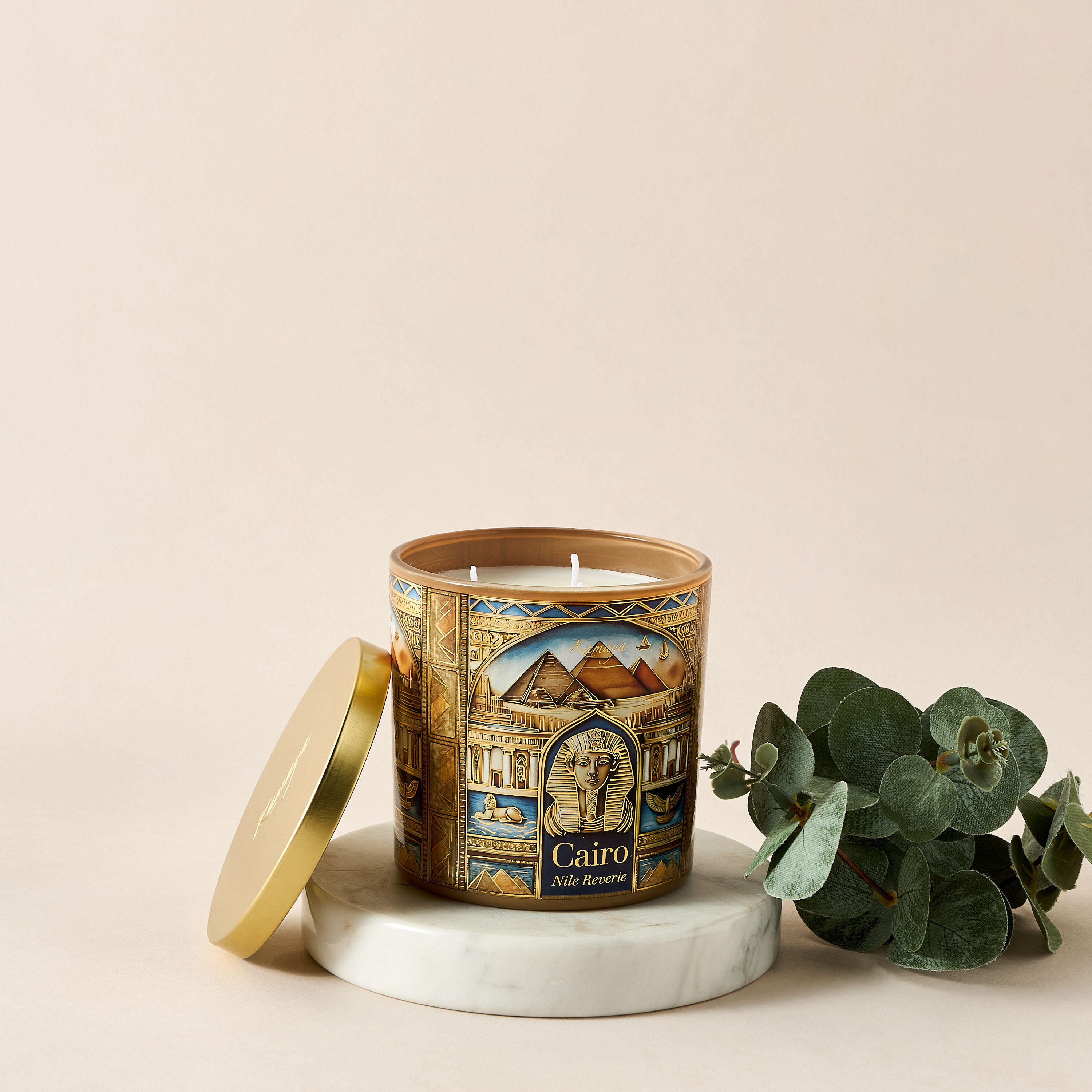 Kamaya Cairo Nile Reverie Scented Jar Candle - 400 gms-household-homefragrance-candles-image-1