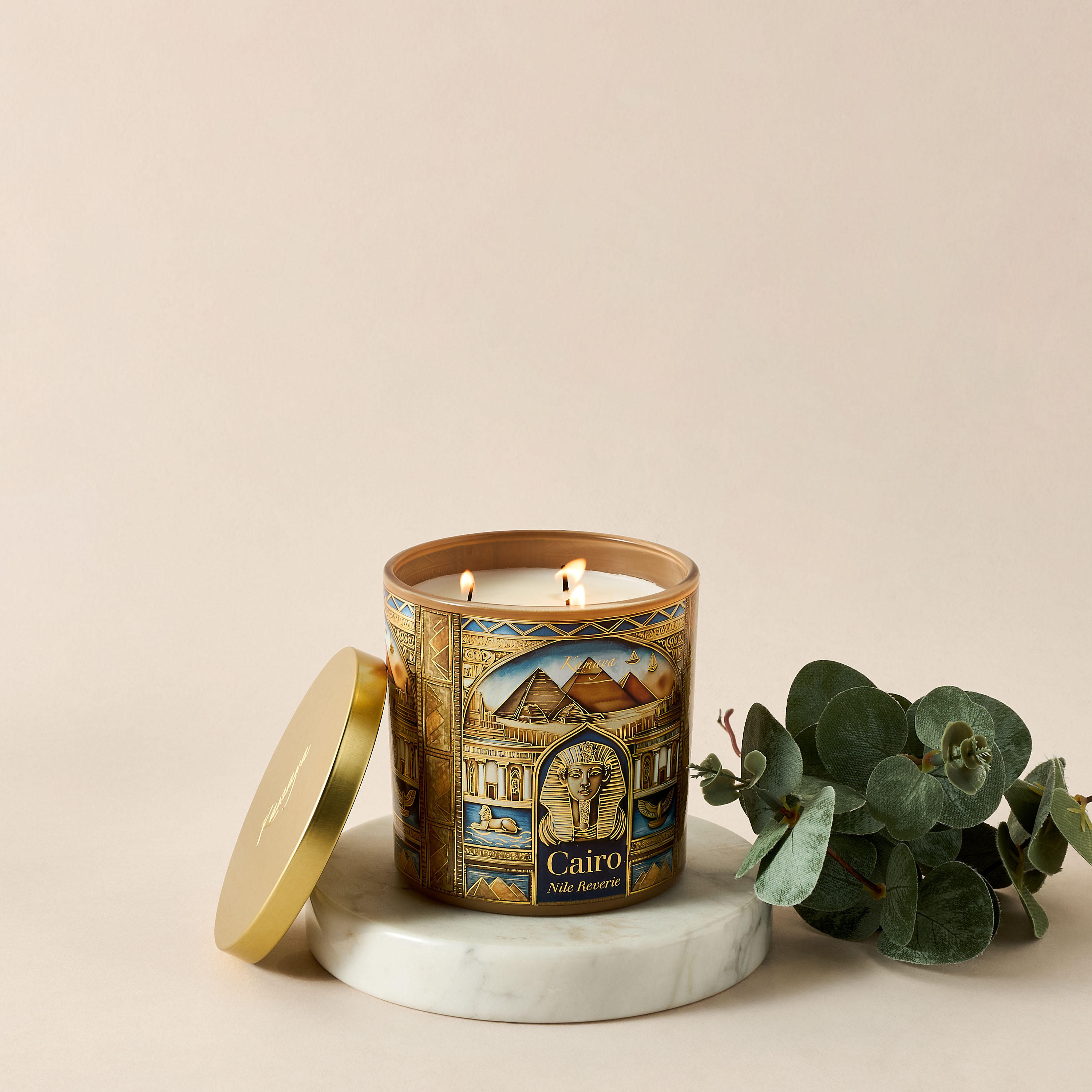 Kamaya Cairo Nile Reverie Scented Jar Candle - 400 gms-household-homefragrance-candles-image-4
