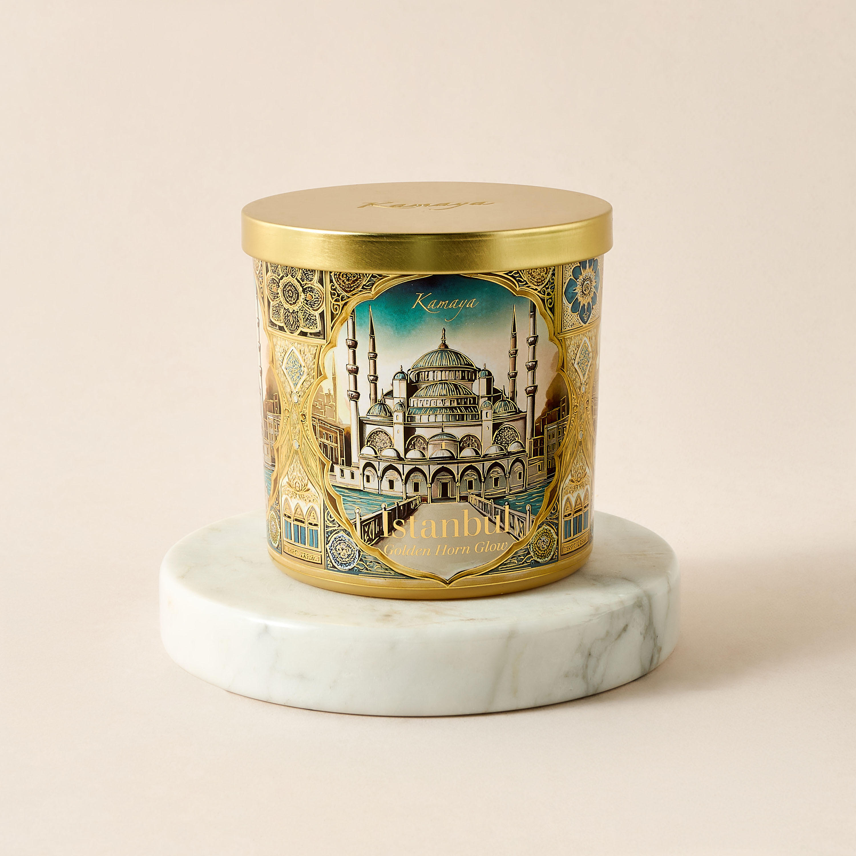 معطر غرف جولدن هورن جلو من كامايا - 400 جرام-household-homefragrance-candles-image-2