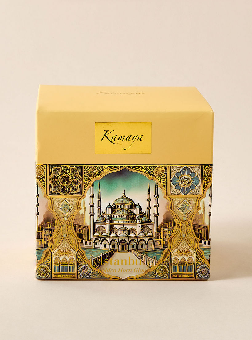 Kamaya Golder Horn Glow Scented Jar Candle - 400 gms-household-homefragrance-candles-image-5
