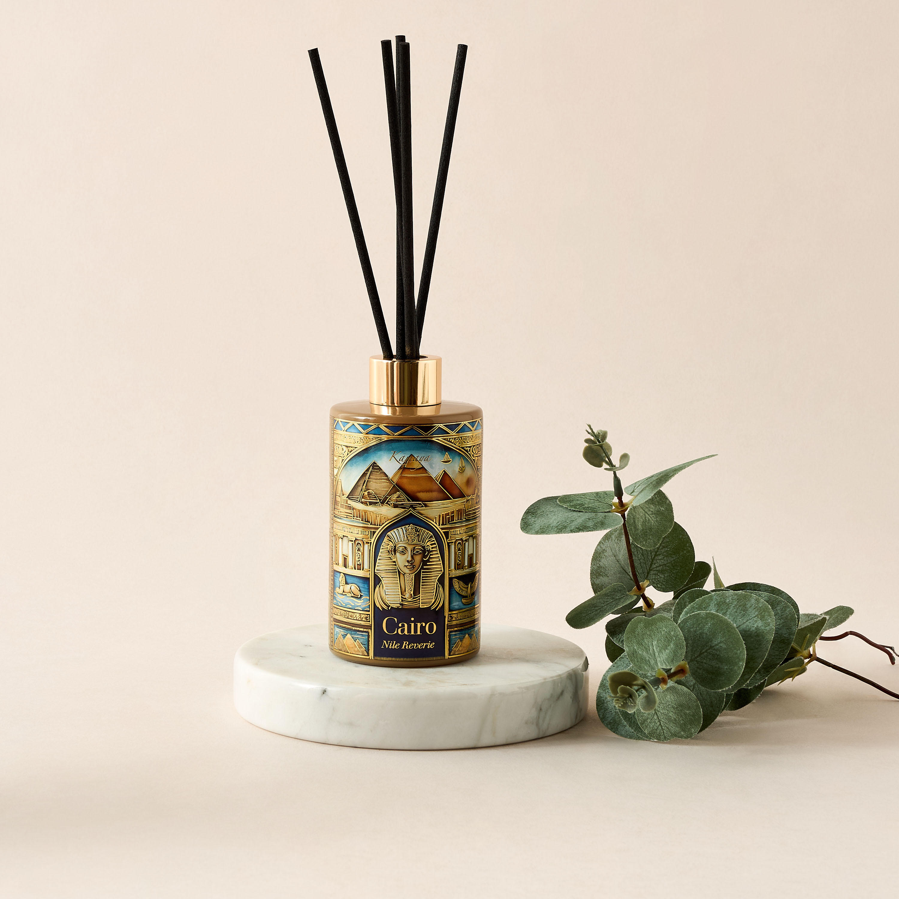 Kamaya Cairo Nile Reverie Scented Reed Diffuser Set - 200 ml-household-homefragrance-reeddiffusers-image-1