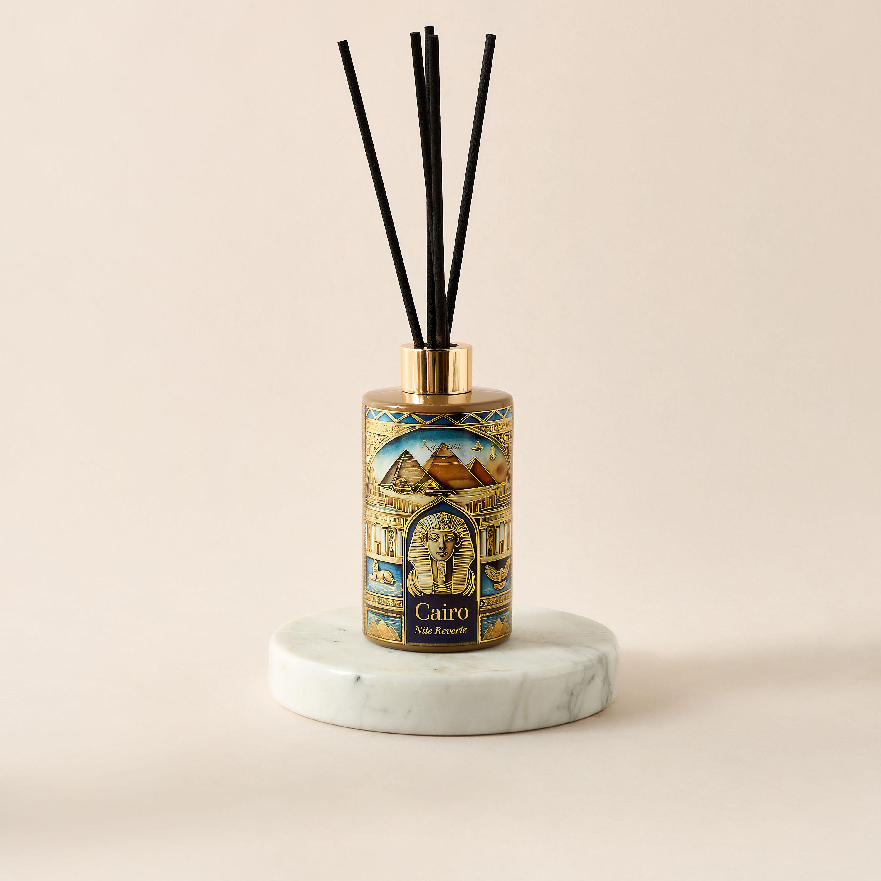 Kamaya Cairo Nile Reverie Scented Reed Diffuser Set - 200 ml-household-homefragrance-reeddiffusers-image-2