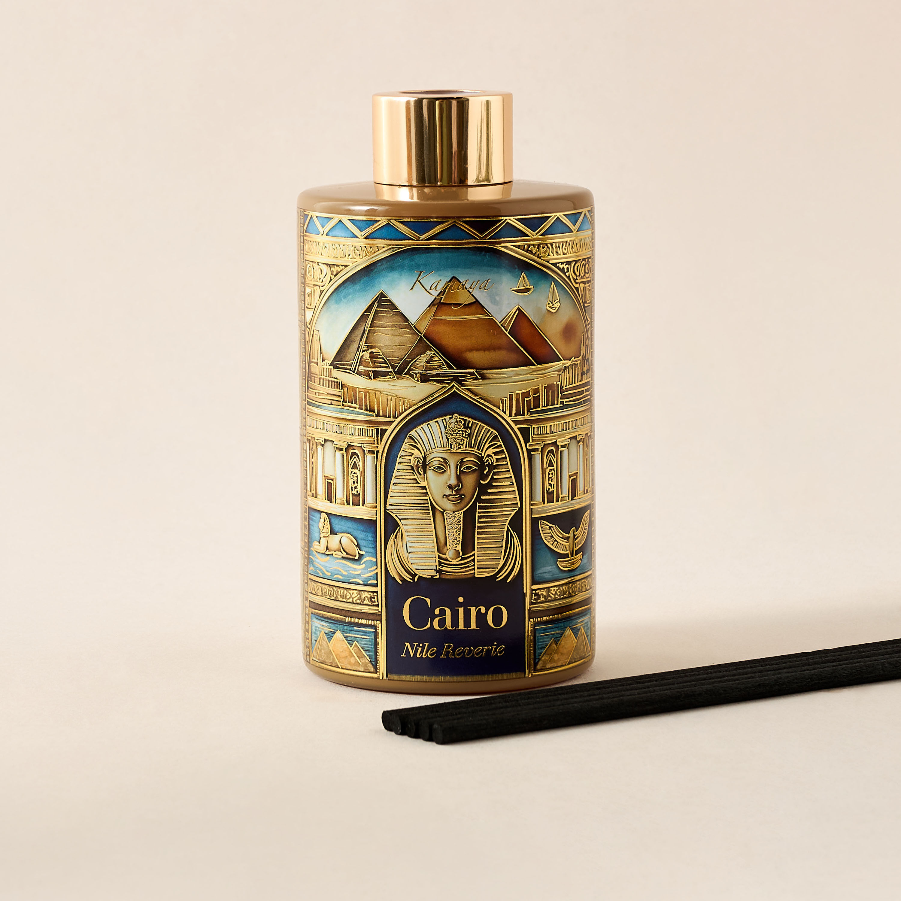 طقم موزّع عطور بالأعواد نايل ريفري من كامايا كايرو - 200 مل-household-homefragrance-reeddiffusers-image-4