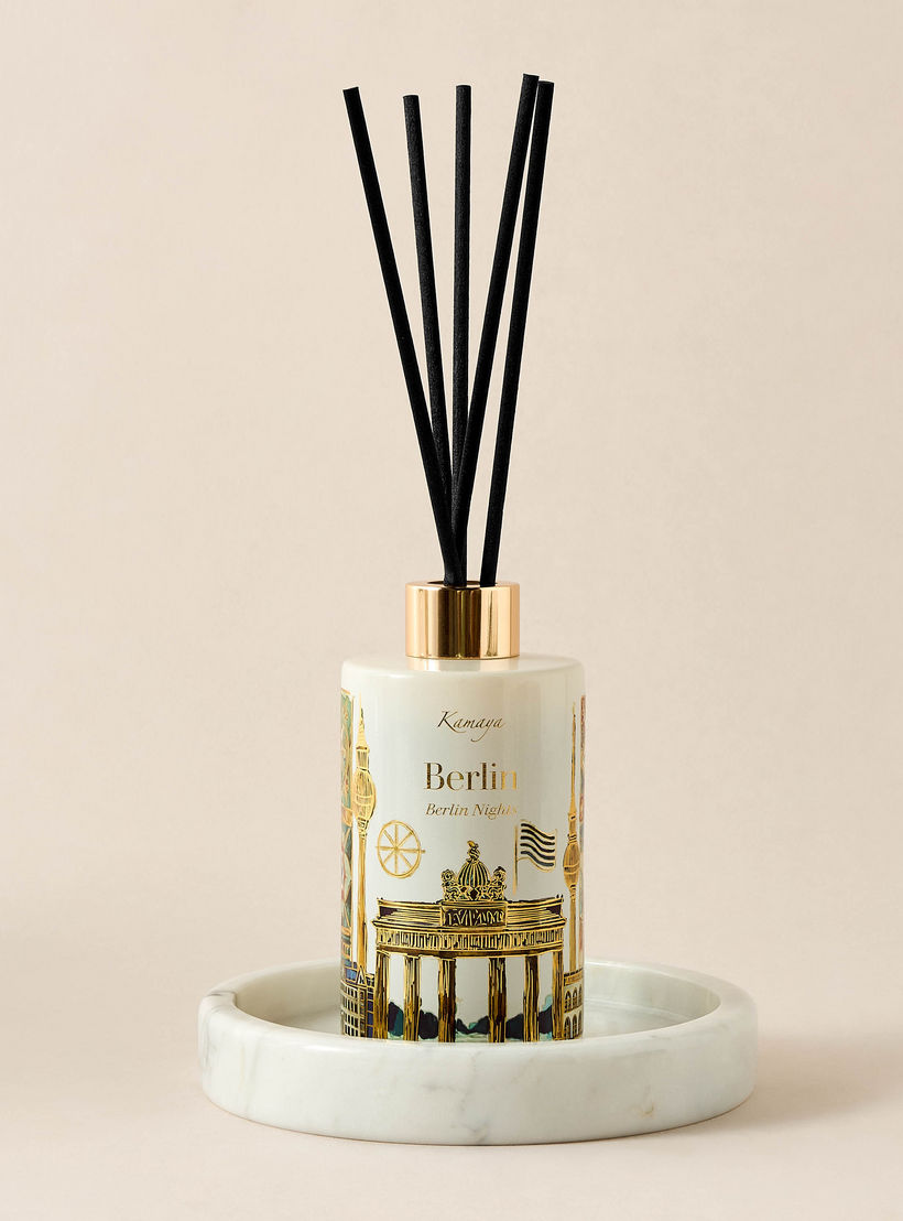 Kamaya Berlin Nights Scented Reed Diffuser Set - 200 ml-household-homefragrance-reeddiffusers-image-2