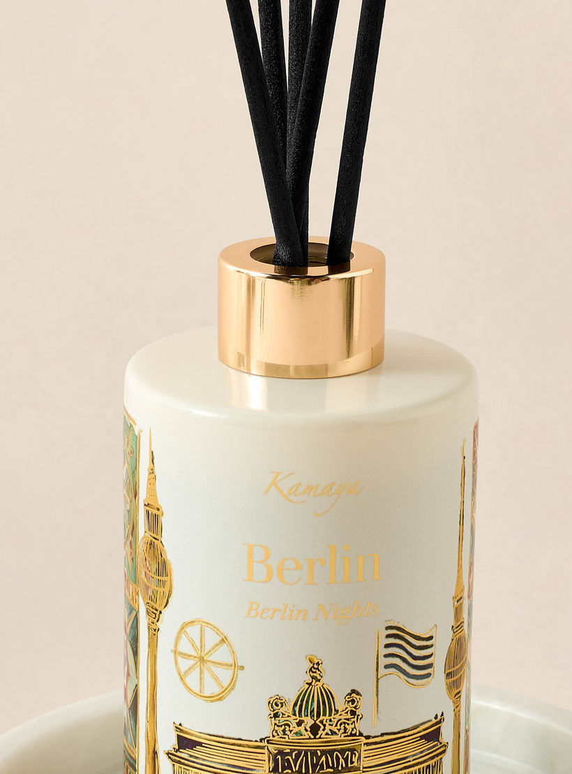 Kamaya Berlin Nights Scented Reed Diffuser Set - 200 ml-household-homefragrance-reeddiffusers-image-3
