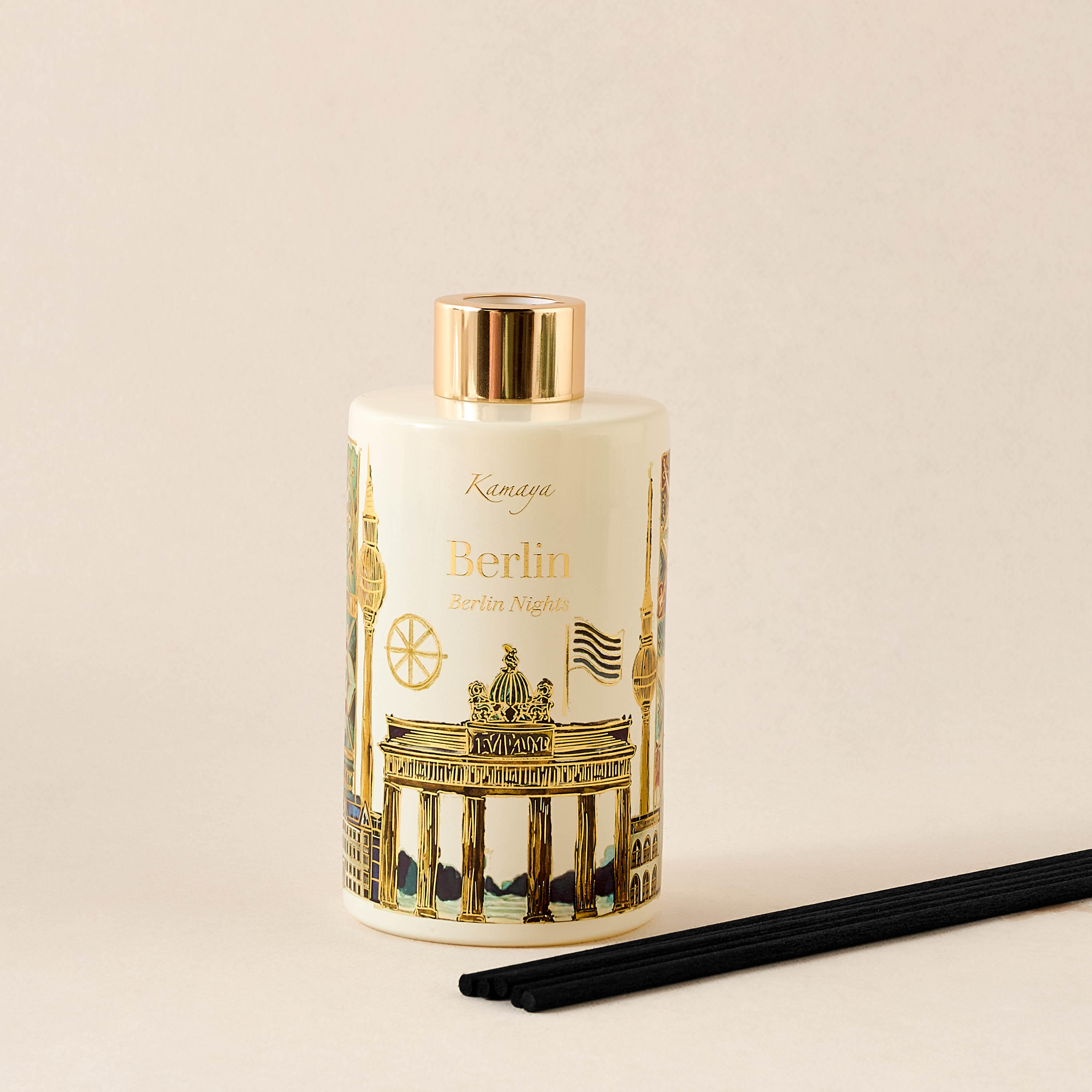 Kamaya Berlin Nights Scented Reed Diffuser Set - 200 ml-household-homefragrance-reeddiffusers-image-4