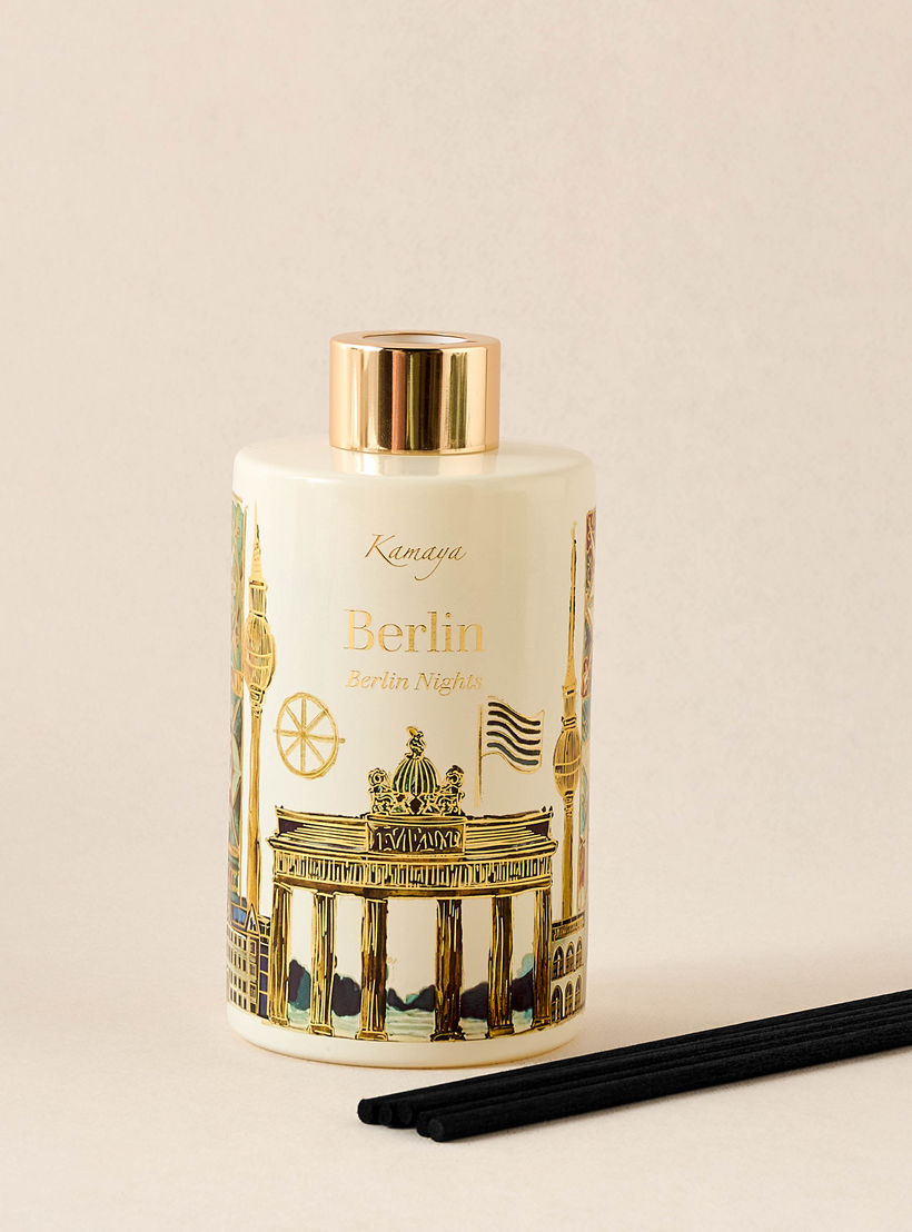 Kamaya Berlin Nights Scented Reed Diffuser Set - 200 ml-household-homefragrance-reeddiffusers-image-4