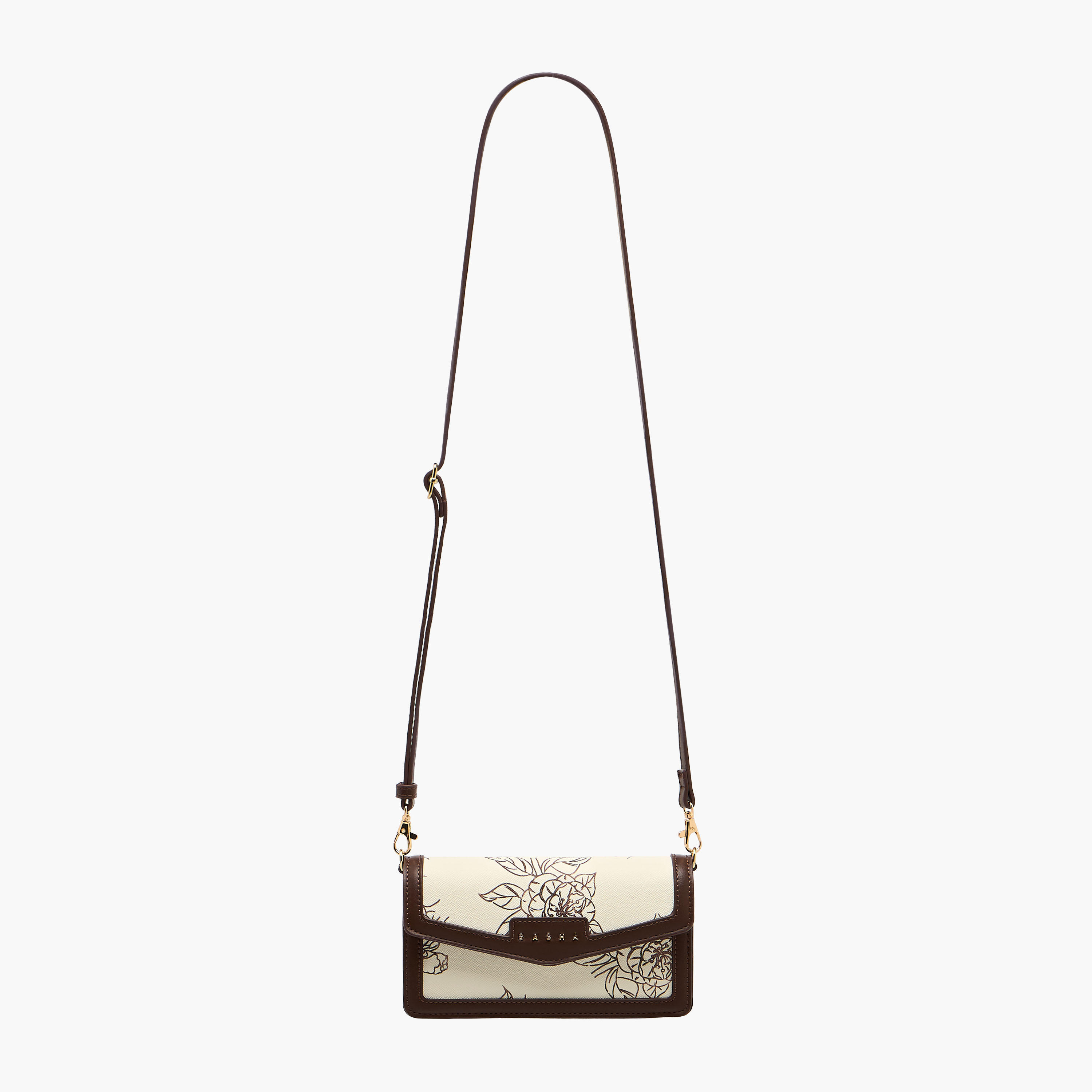 شنطة كروس بودي بطبعات زهور مع حزام قابل للفصل للنساء من ساشا كودز-women-bagsandwallets-handbags-image-3