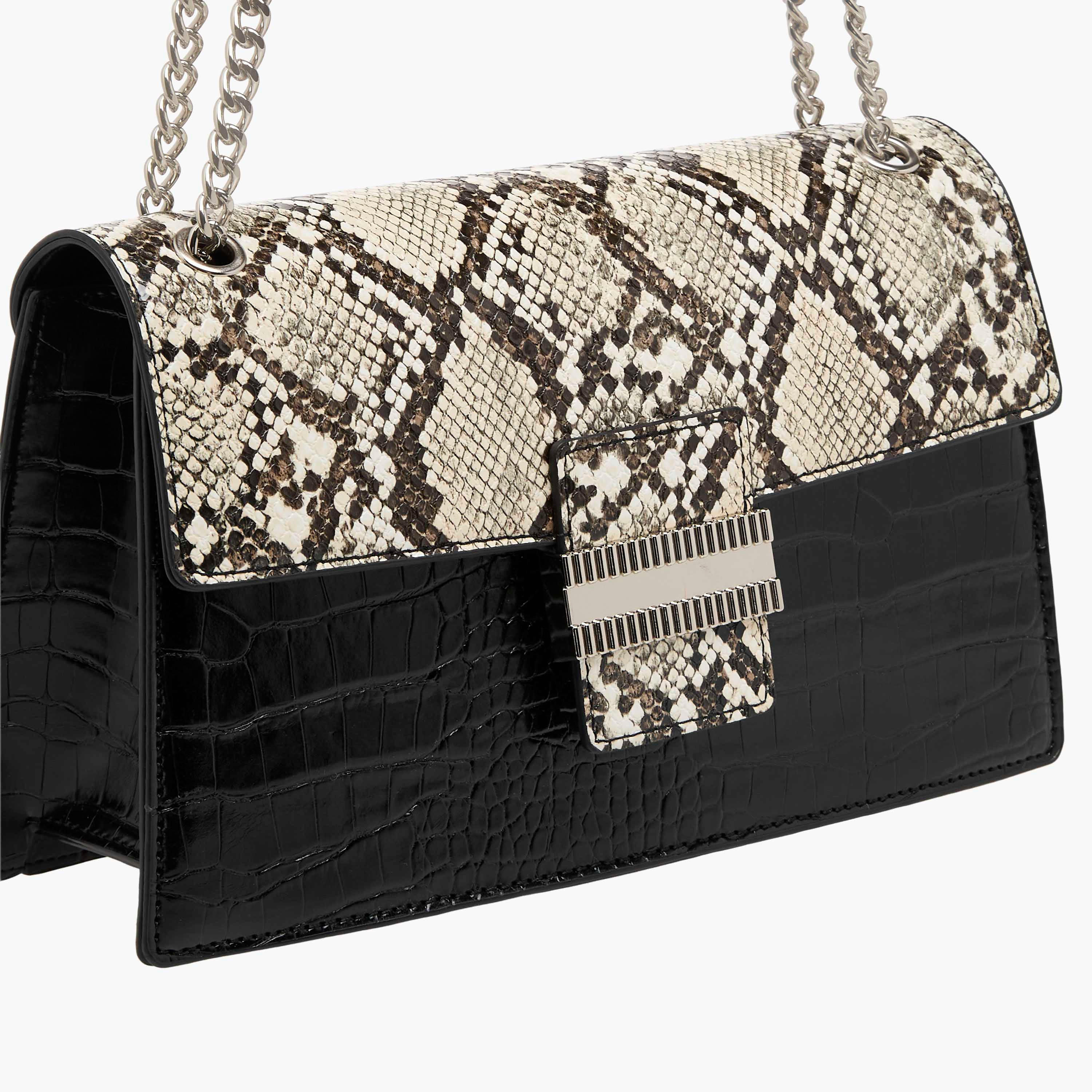 Sasha Kodes Animal Print Crossbody Bag with Chain Strap-women-bagsandwallets-handbags-image-6