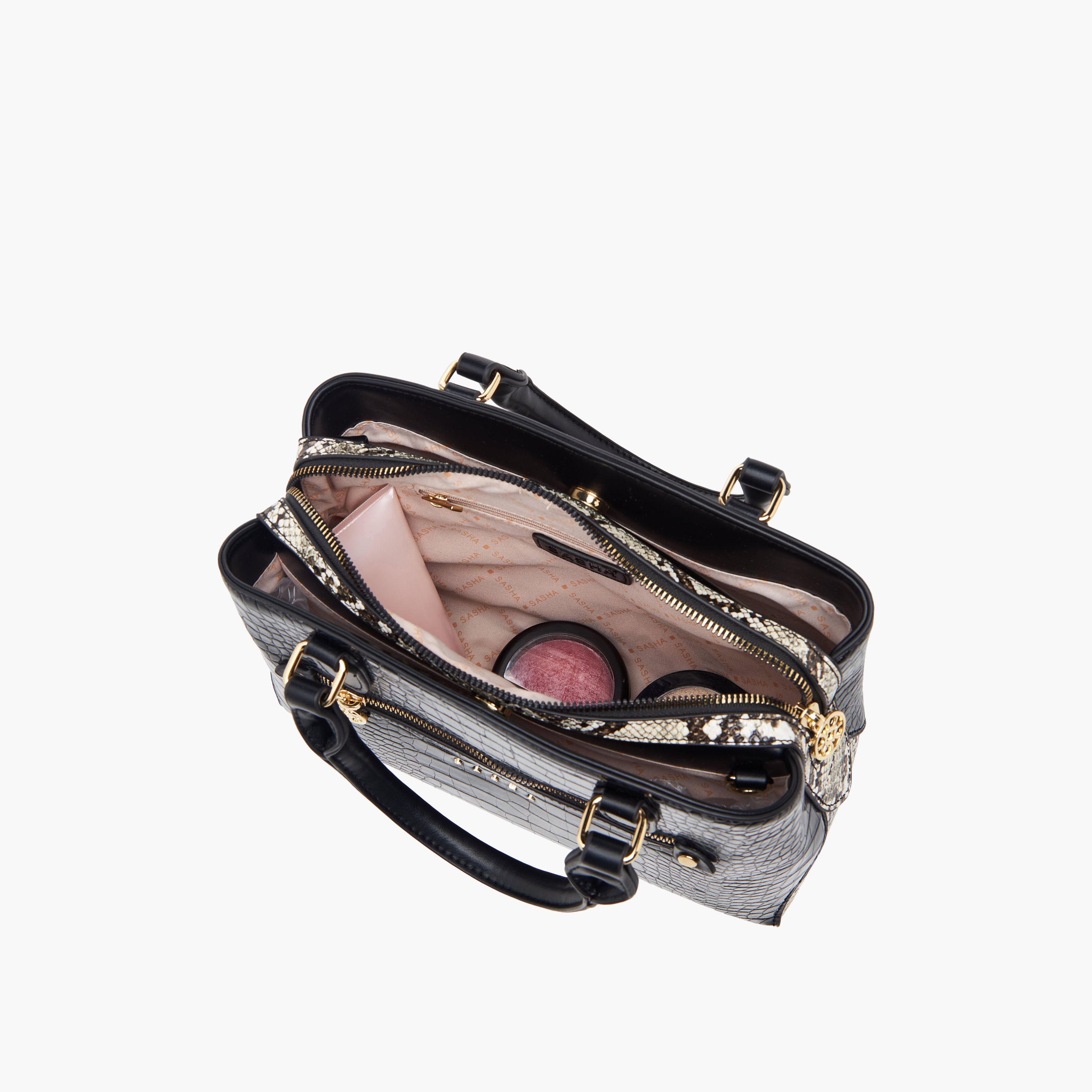 Sasha Kodes Animal Print Tote Bag with Double Handles-women-bagsandwallets-handbags-image-8