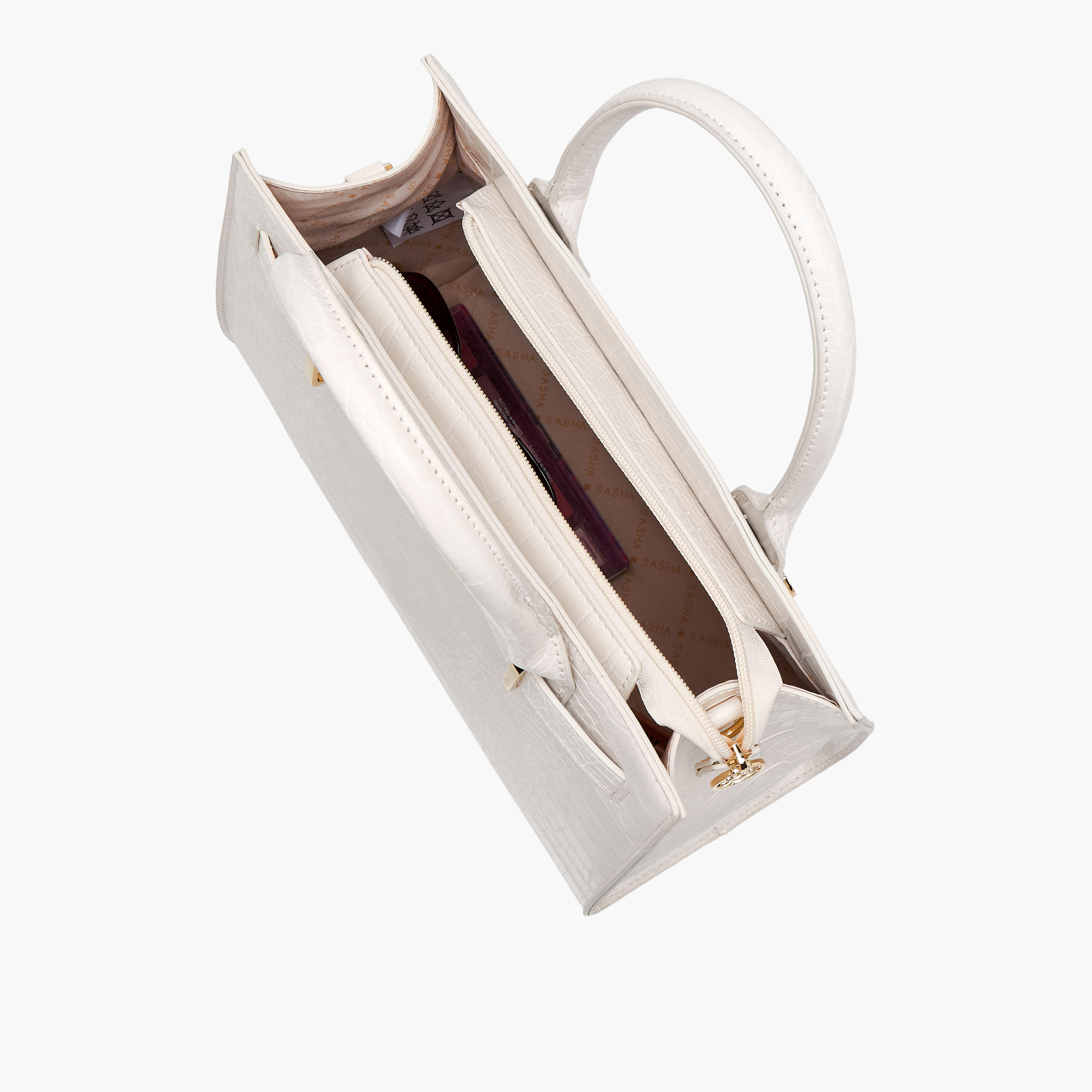 Sasha Kodes Textured Tote Bag with Adjustable Strap-women-bagsandwallets-handbags-image-8