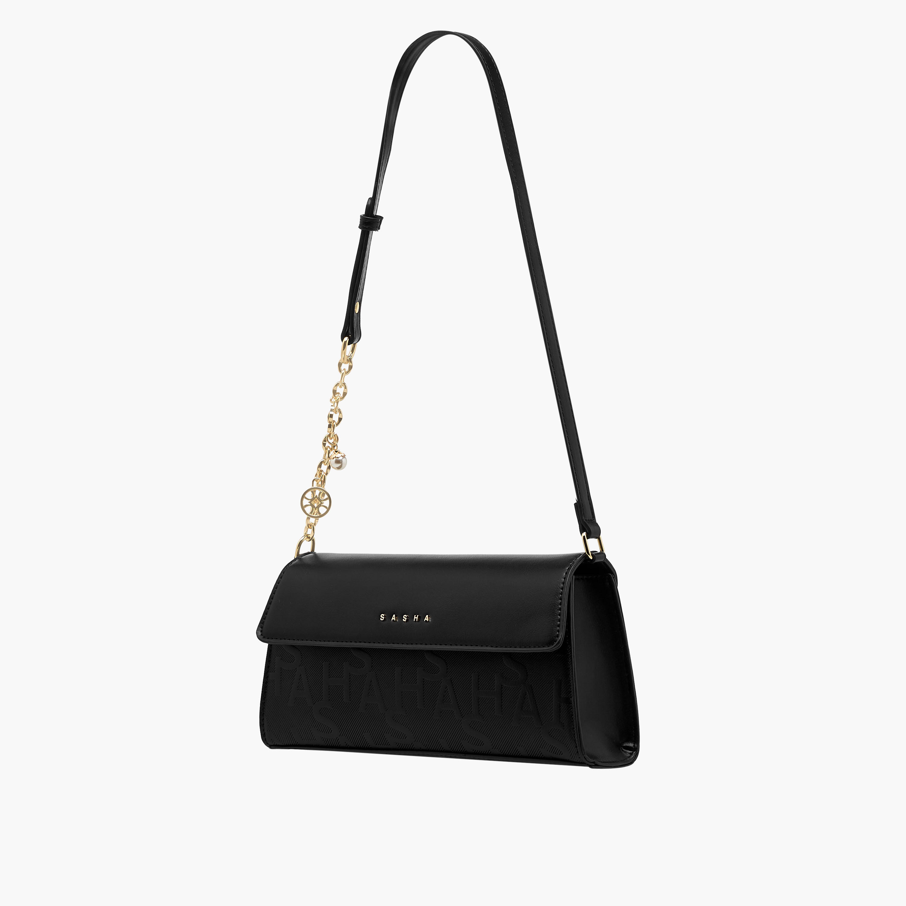 شنطة كتف بارزة الملمس مع حزام قابل للتعديل للنساء من ساشا كودز-women-bagsandwallets-handbags-image-3