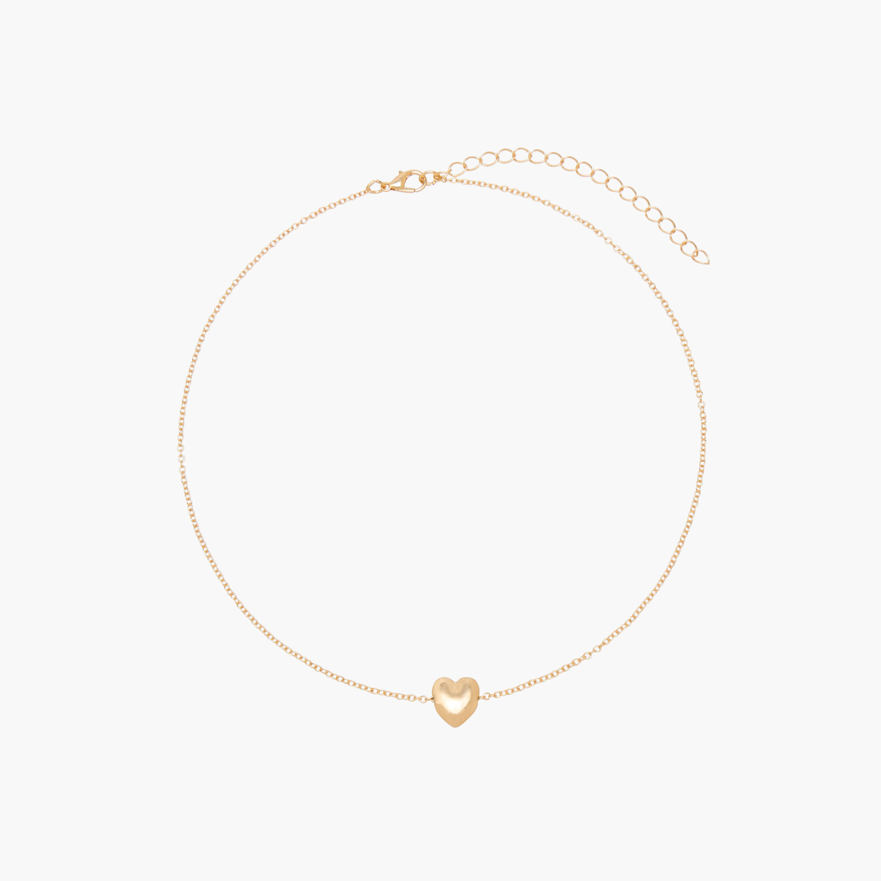 Gold Tone Heart Pendant Necklace-women-watchesandjewellery-jewellery-necklacesandpendants-image-1