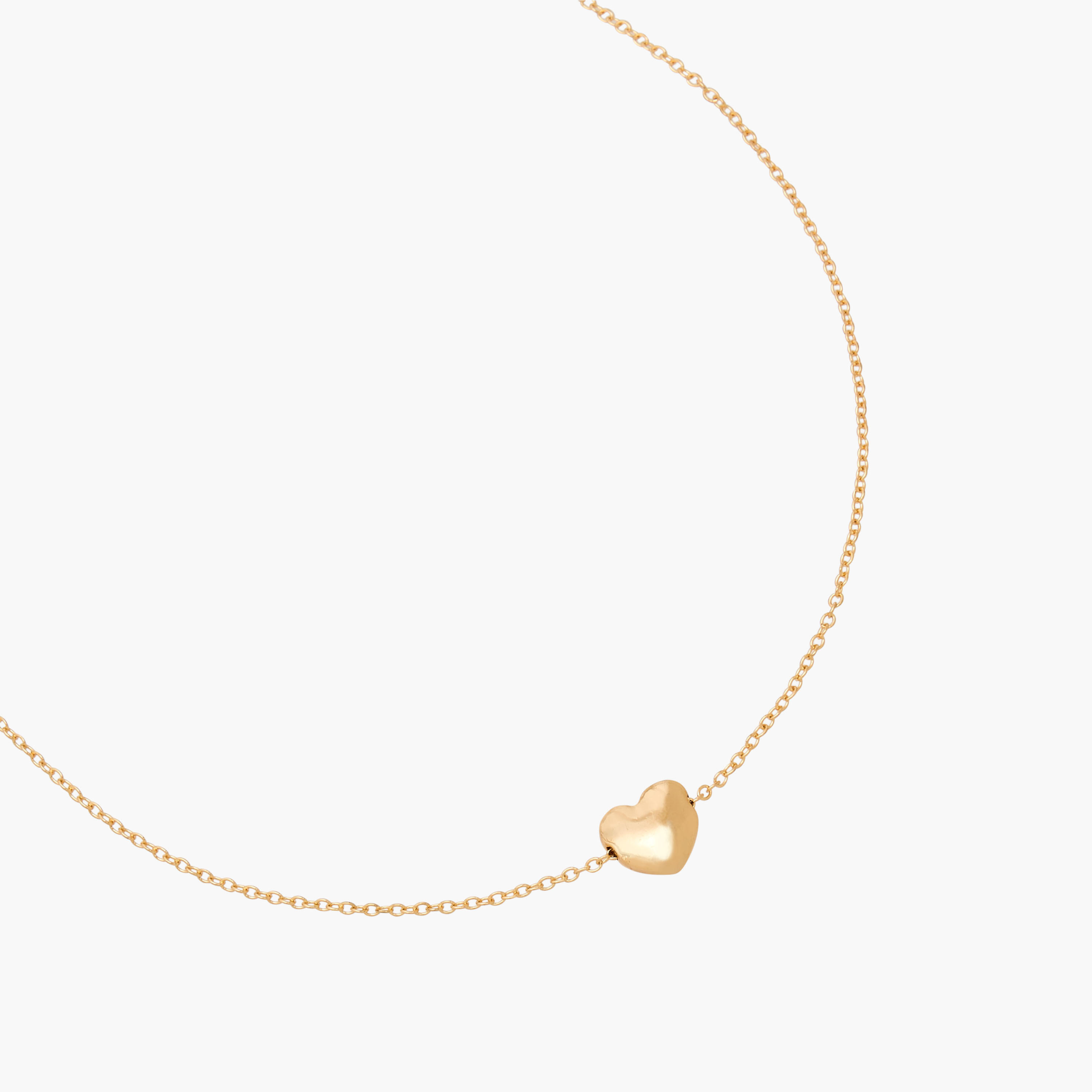 Gold Tone Heart Pendant Necklace-women-watchesandjewellery-jewellery-necklacesandpendants-image-2