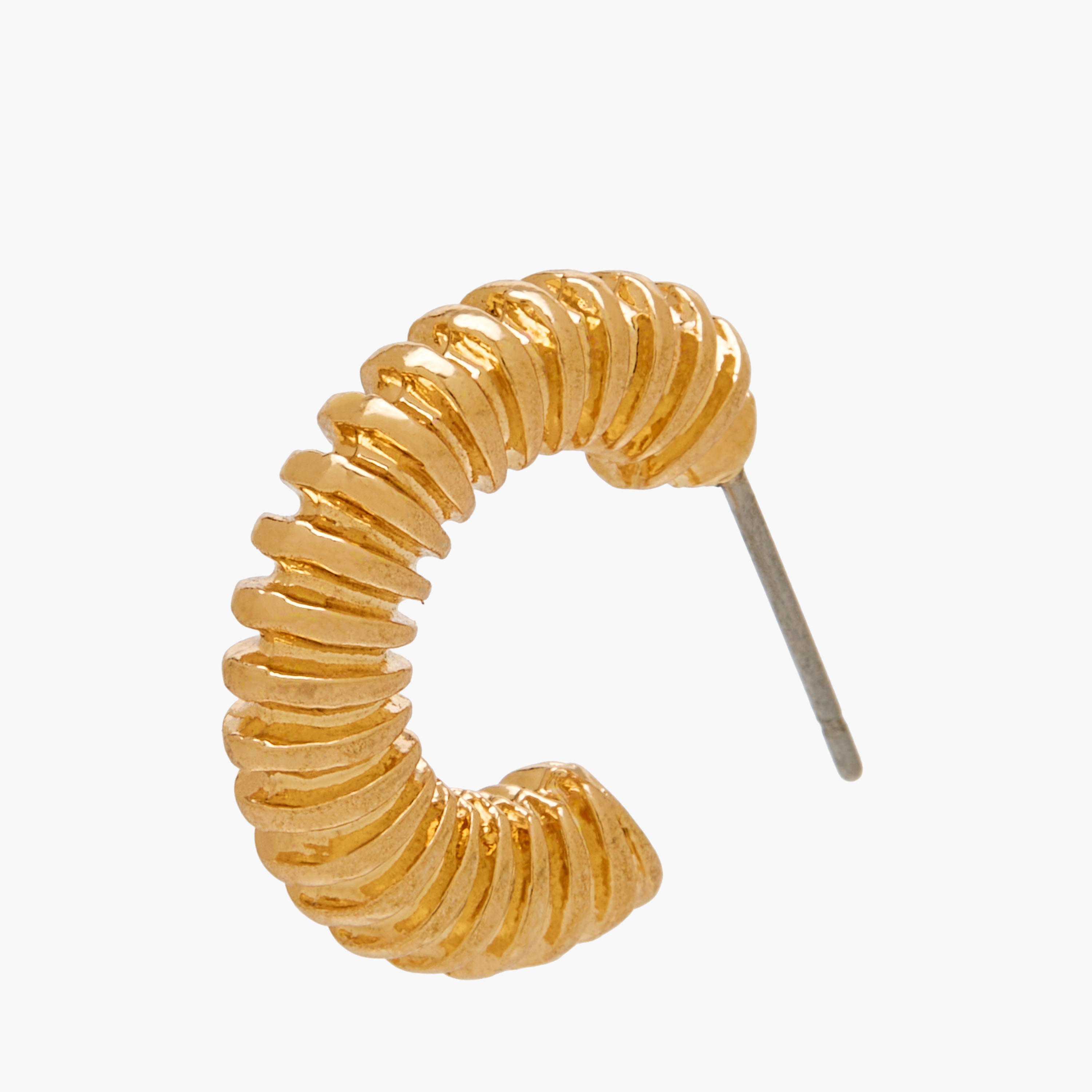 حلقان حلقية بلون ذهبي ومكبس إغلاق - عبوة 3 قطع-women-watchesandjewellery-jewellery-earrings-image-6