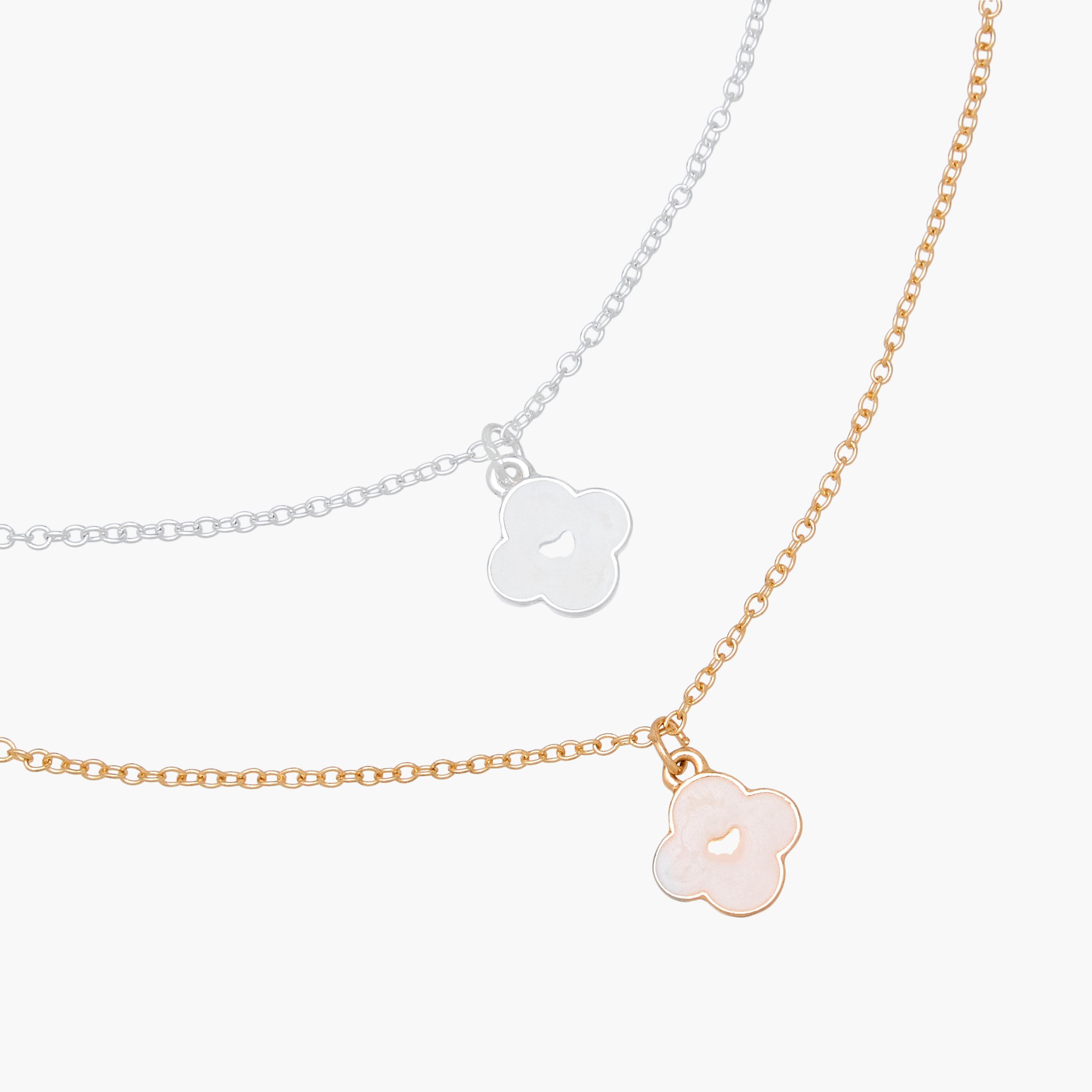 Set of 2 - Clover Pendant Necklace-women-watchesandjewellery-jewellery-necklacesandpendants-image-4
