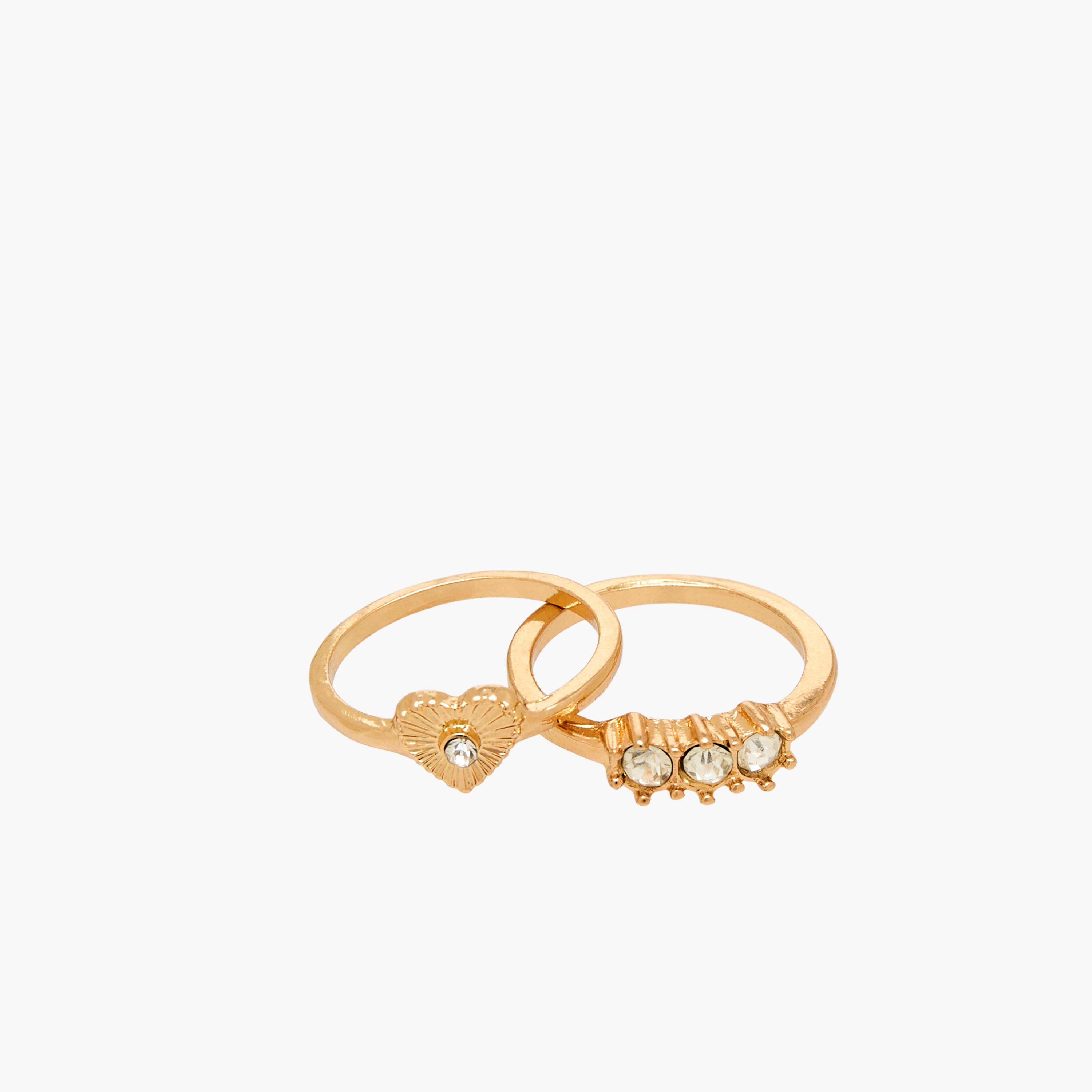 Set of 9 - Assorted Gold Tone Ring-women-watchesandjewellery-jewellery-rings-image-3
