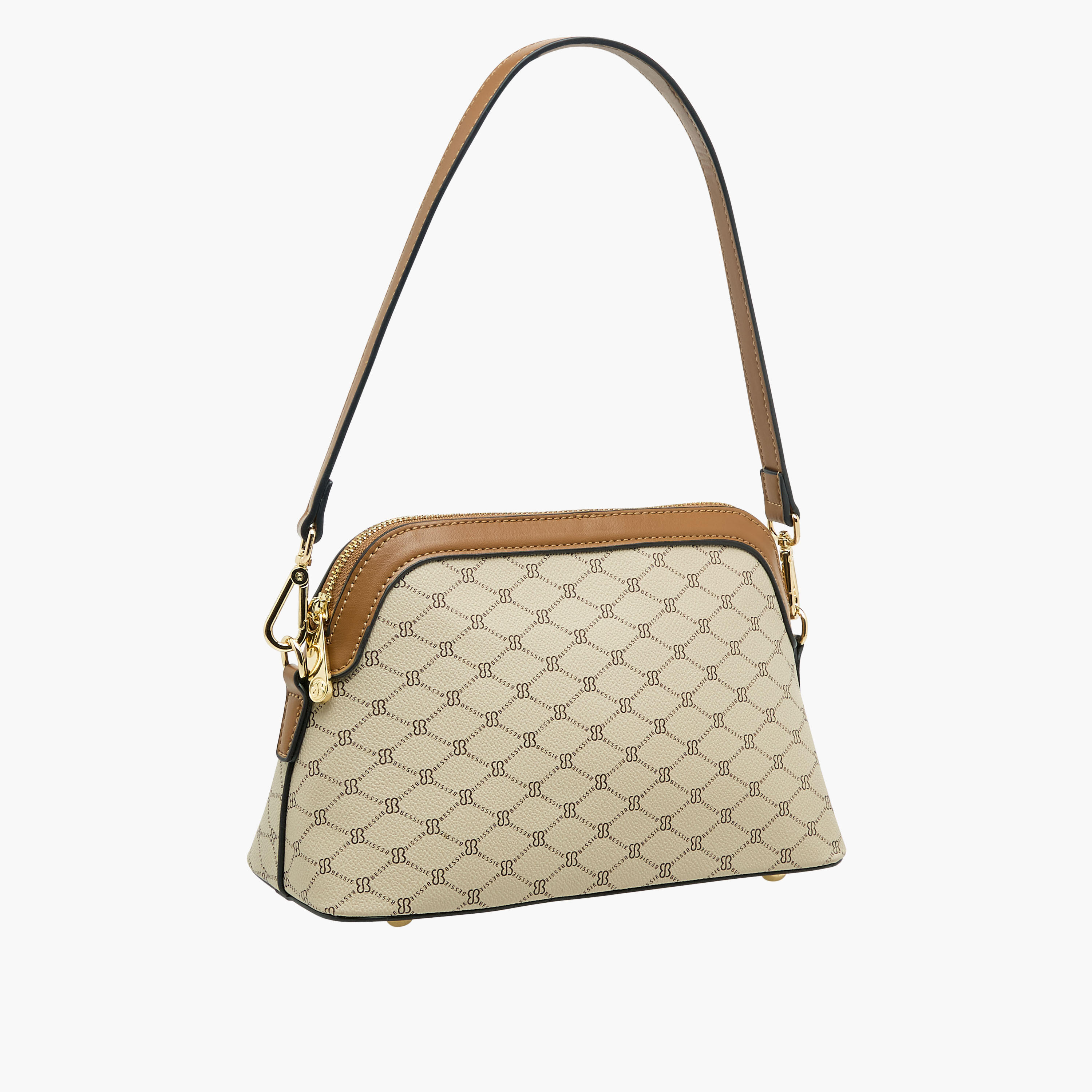 Bessie London Monogram Print Crossbody Bag with Adjustable Strap-women-bagsandwallets-handbags-image-4