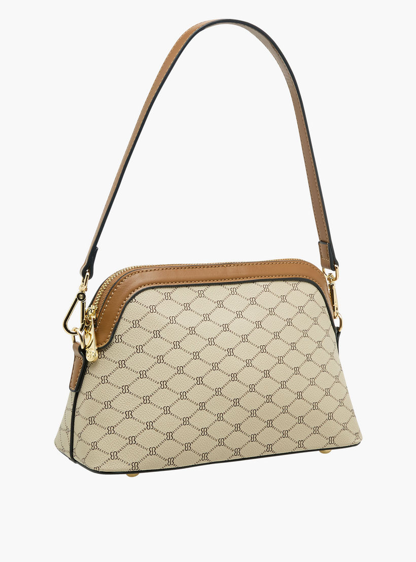 شنطة كروس بودي بحزام قابل للتعديل وطبعات مونوجرام من بيسي لندن-women-bagsandwallets-handbags-image-4