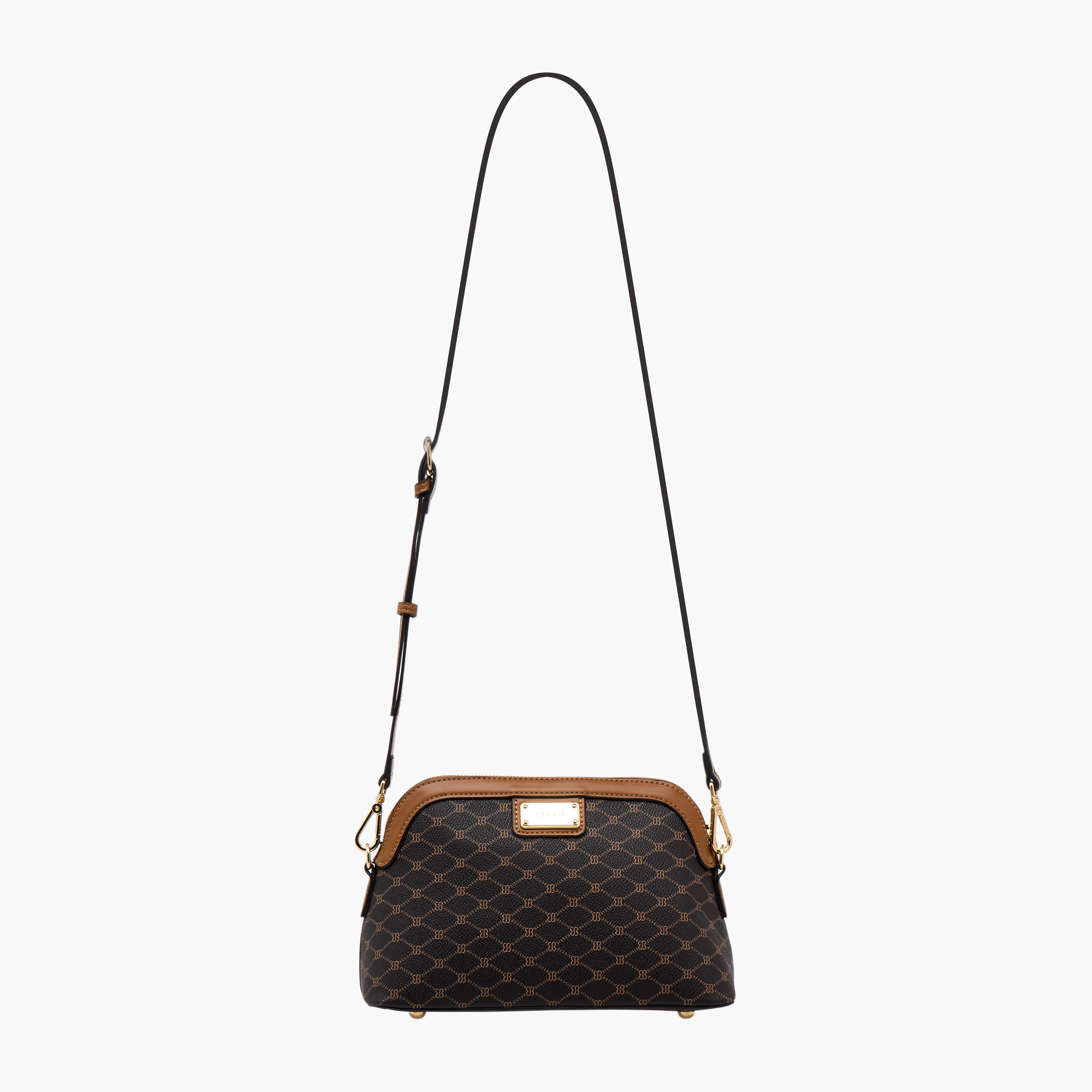 شنطة كروس بودي بحزام قابل للتعديل وطبعات مونوجرام من بيسي لندن-women-bagsandwallets-handbags-image-3