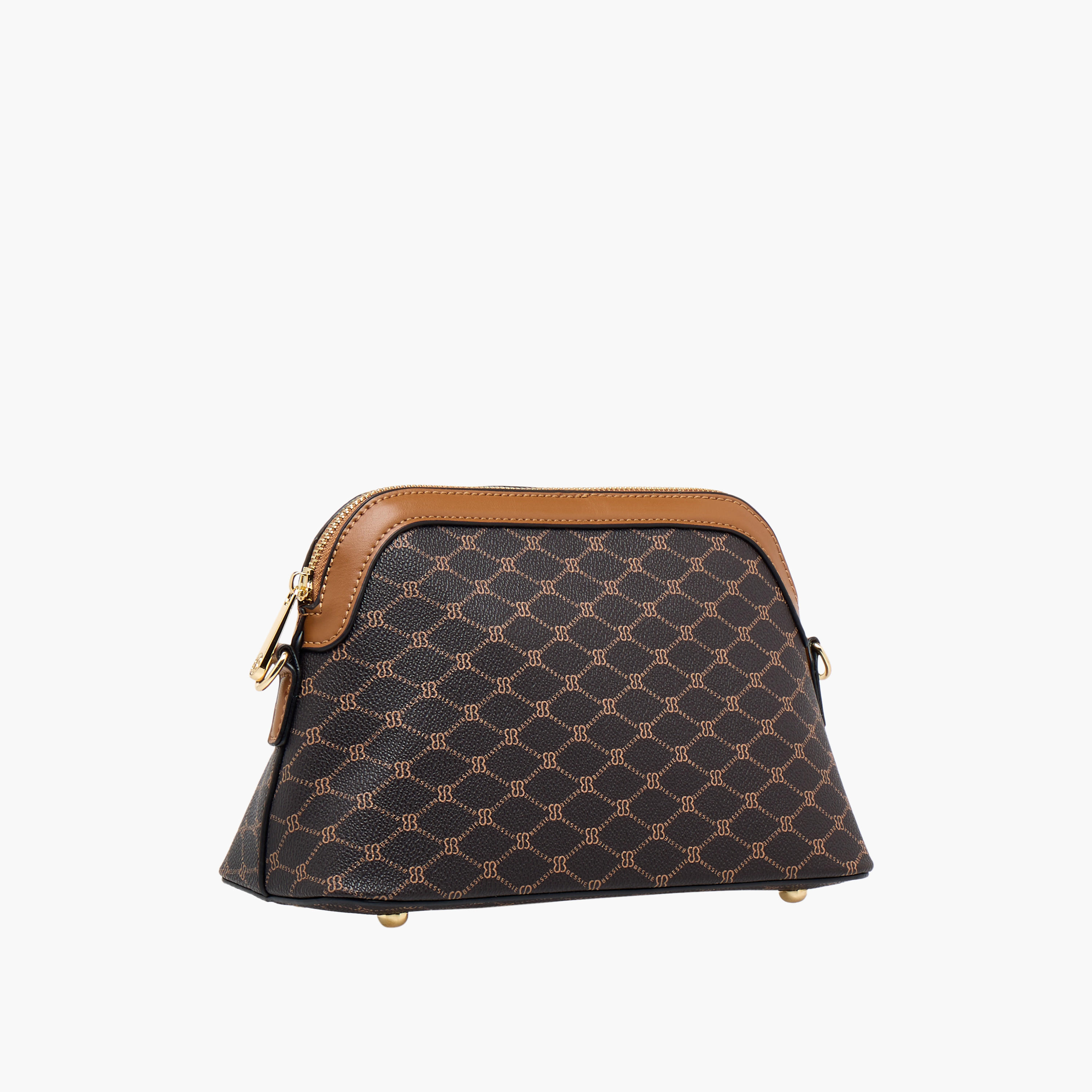 شنطة كروس بودي بحزام قابل للتعديل وطبعات مونوجرام من بيسي لندن-women-bagsandwallets-handbags-image-4
