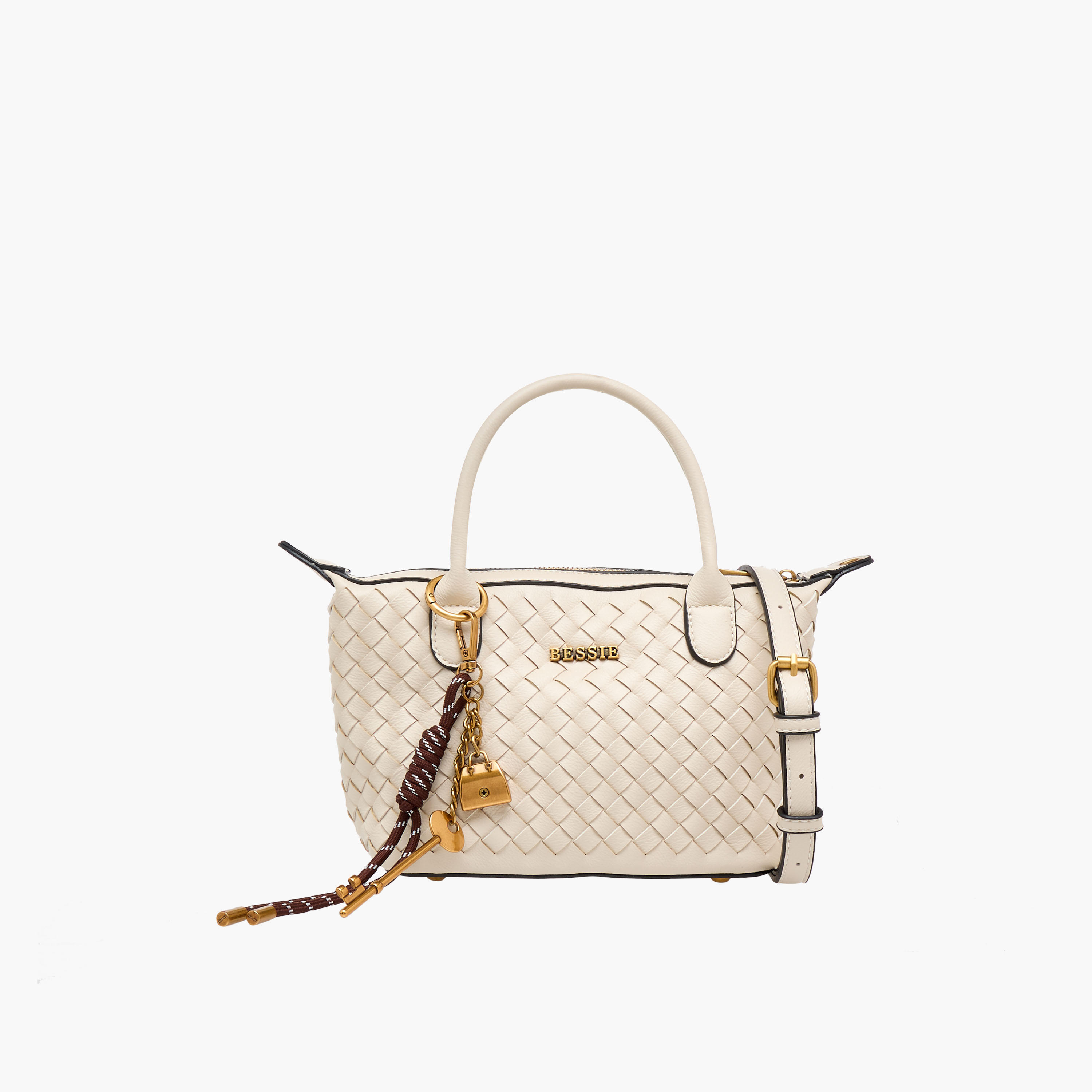 Bessie London Braided Shoulder Bag with Double Handle-women-bagsandwallets-handbags-image-1