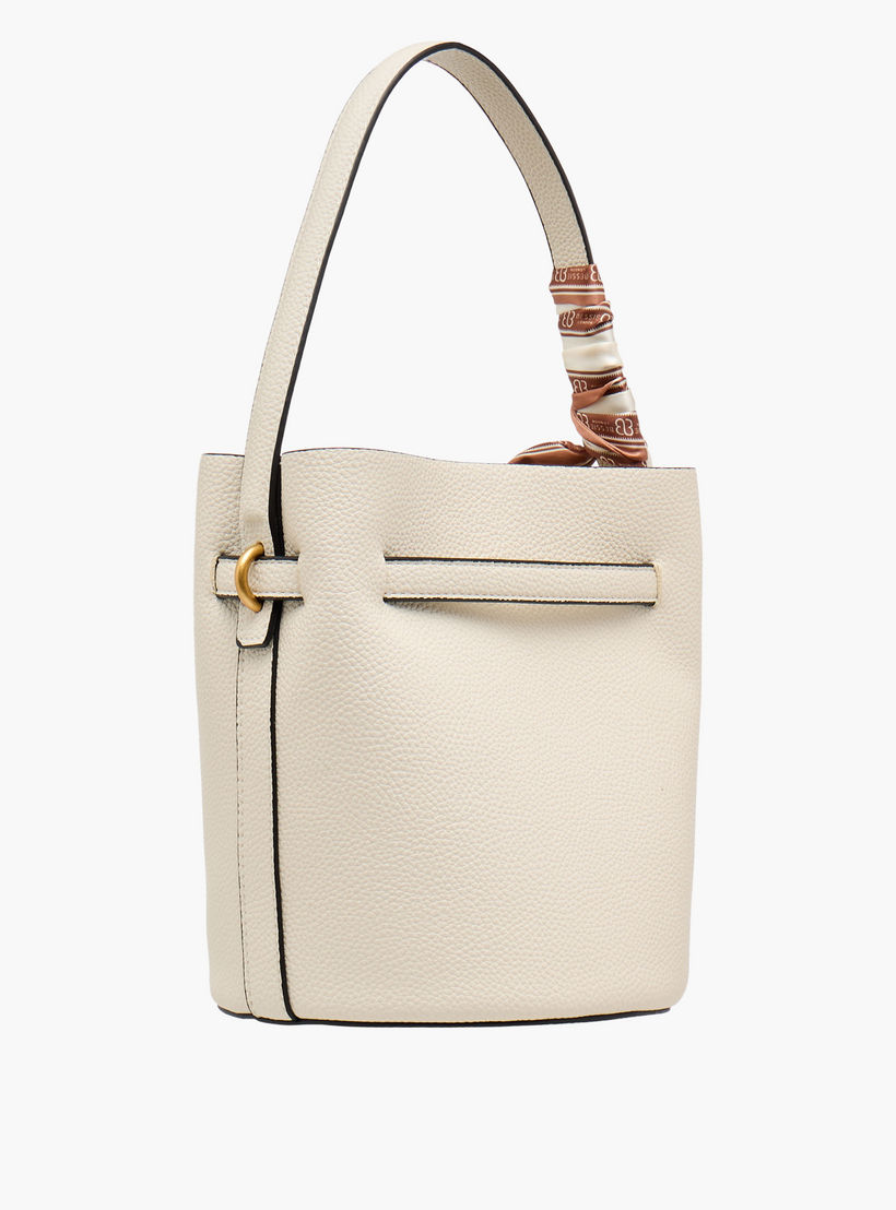 Bessie London Textured Bucket Bag with Scarf-women-bagsandwallets-handbags-image-4