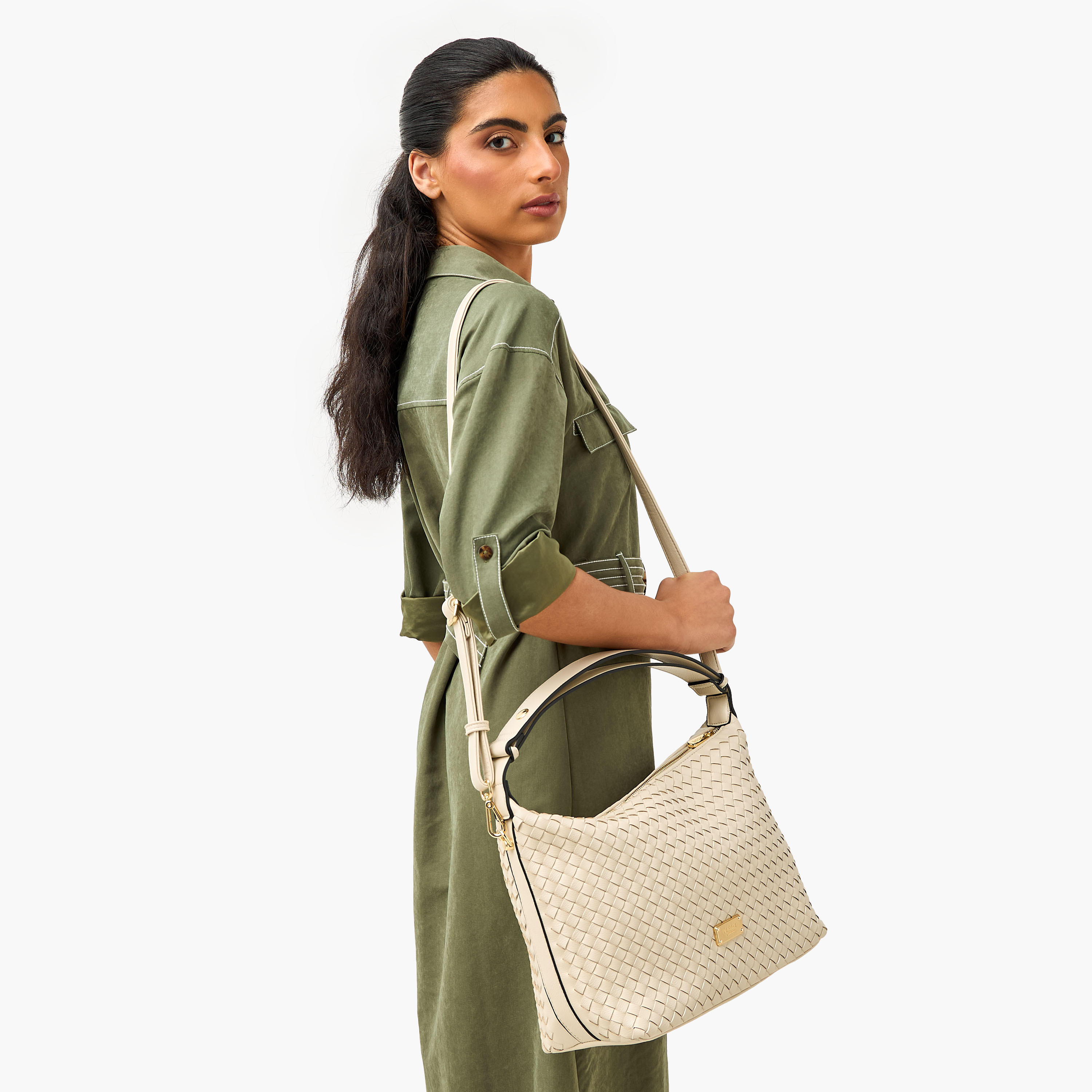 شنطة كتف مضفرة بمقابض مزدوجة من بيسي لندن-women-bagsandwallets-handbags-image-2