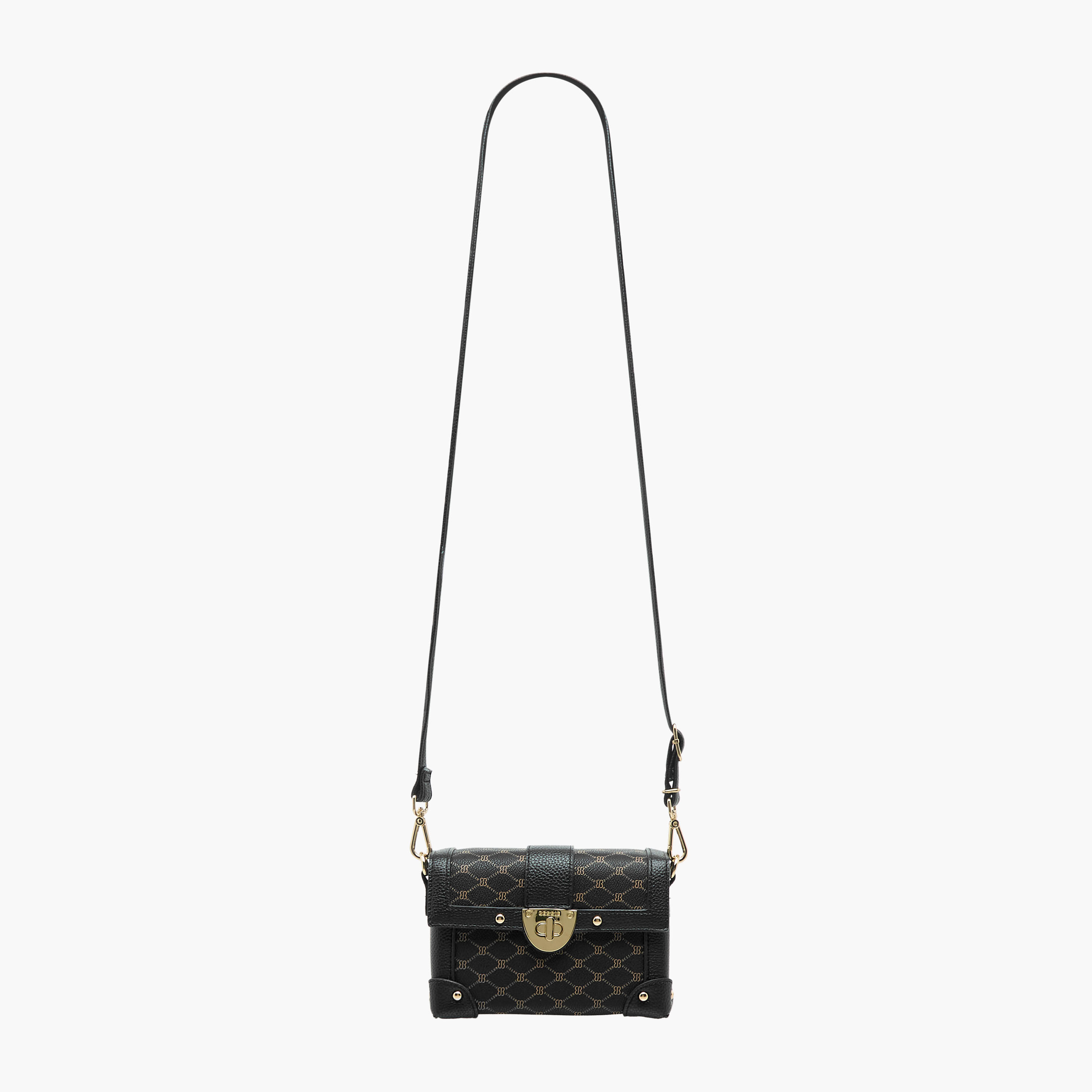 شنطة كروس بودي بحزام قابل للفصل وطبعات مونوجرام من بيسي لندن-women-bagsandwallets-handbags-image-3