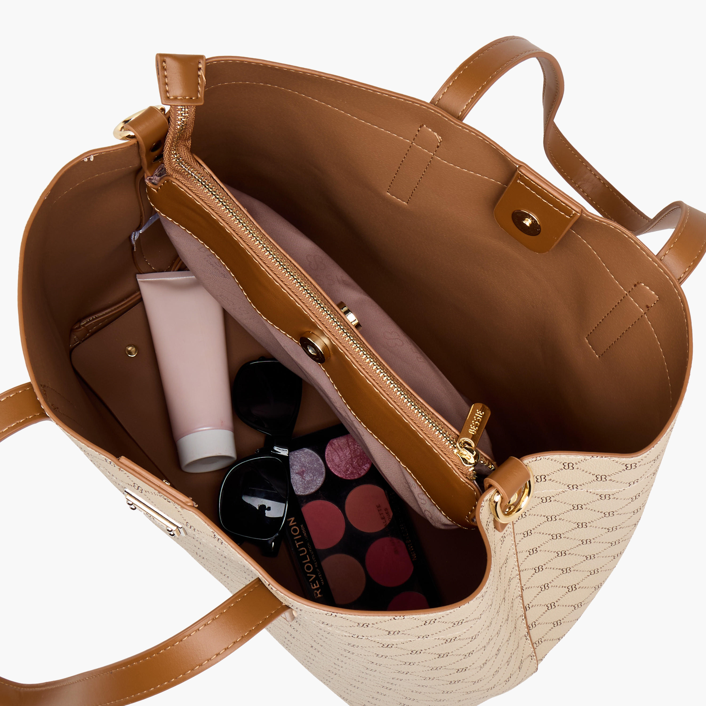 Bessie London Printed Tote Bag with Double Handle-women-bagsandwallets-handbags-image-9