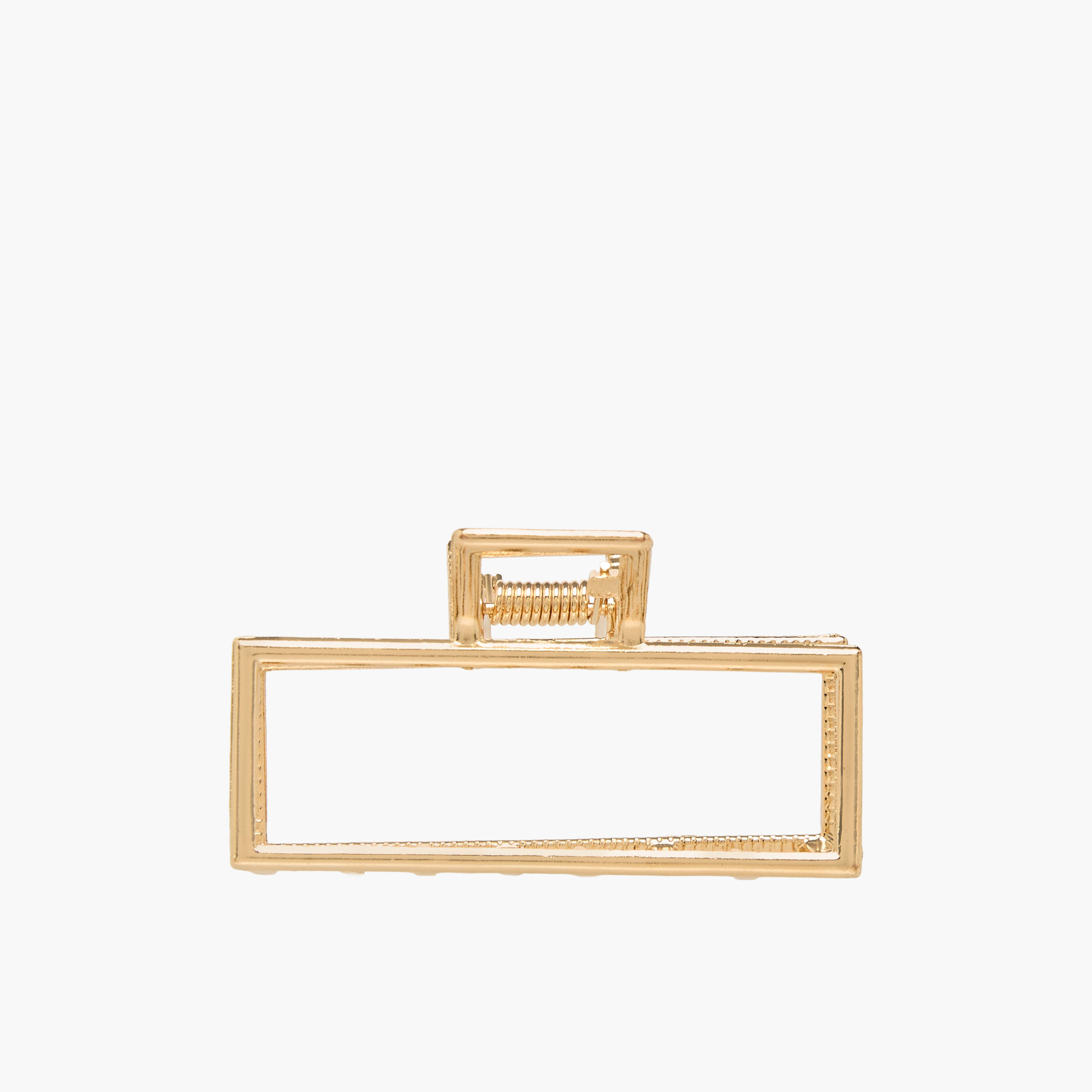 Rectangular Hair Clamp with Solid Design-women-hairaccessories-clamps-image-1