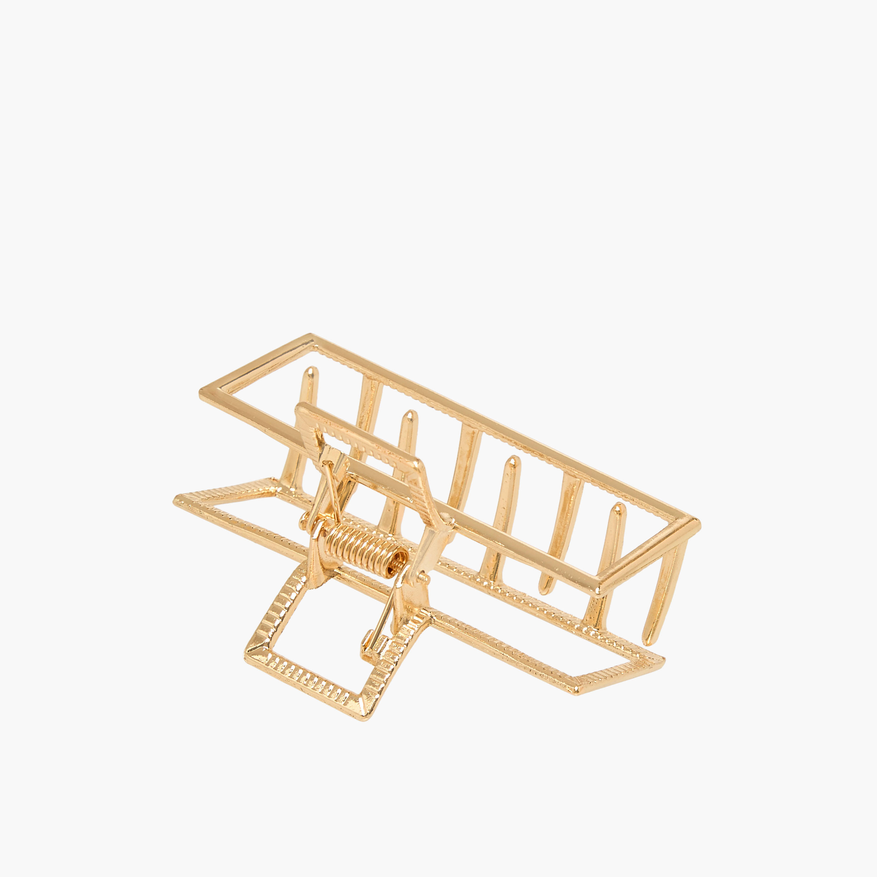 Rectangular Hair Clamp with Solid Design-women-hairaccessories-clamps-image-2