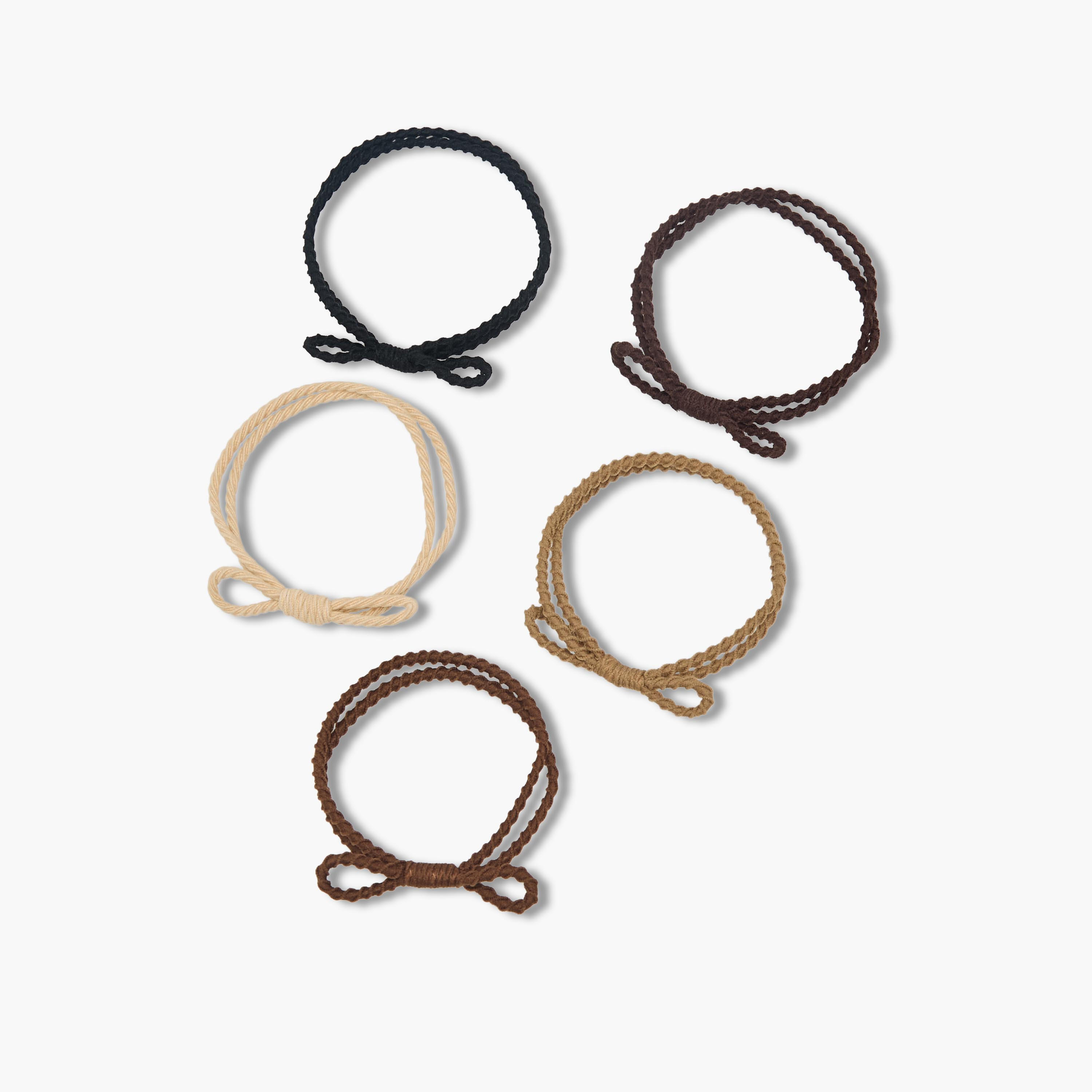 ربطات شعر مضفرة - عبوة 5 قطع-women-hairaccessories-scrunchies-image-2