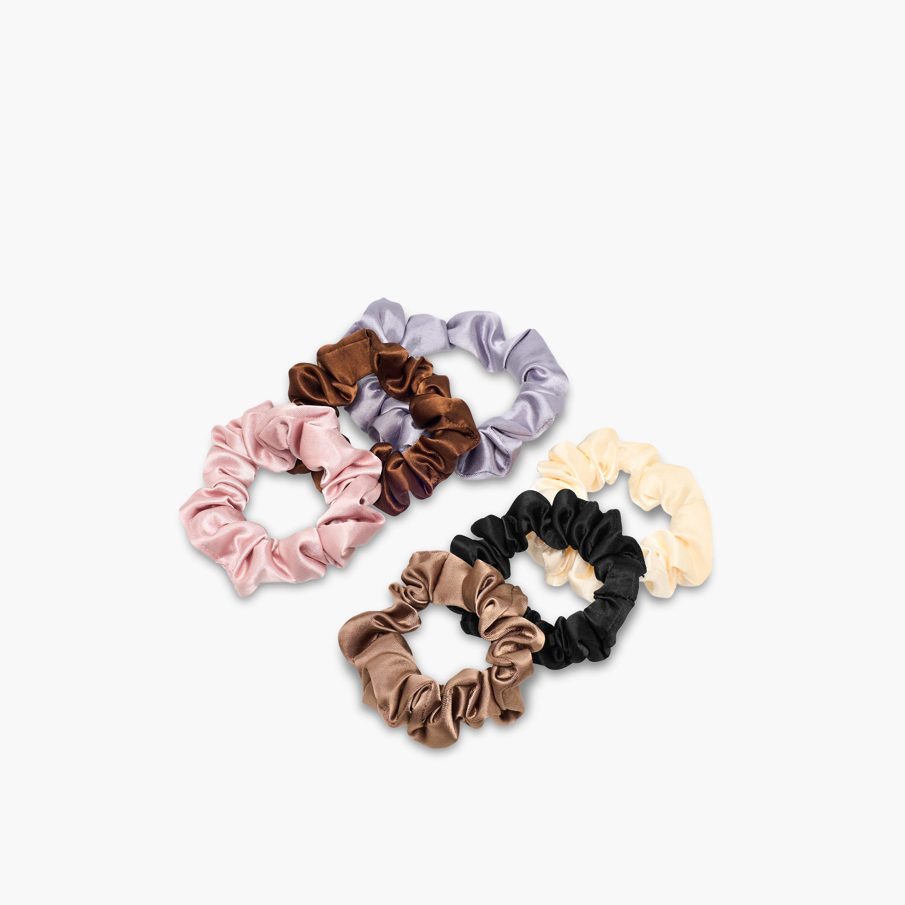 Pack of 6 Hair Scrunchie-women-hairaccessories-scrunchies-image-2