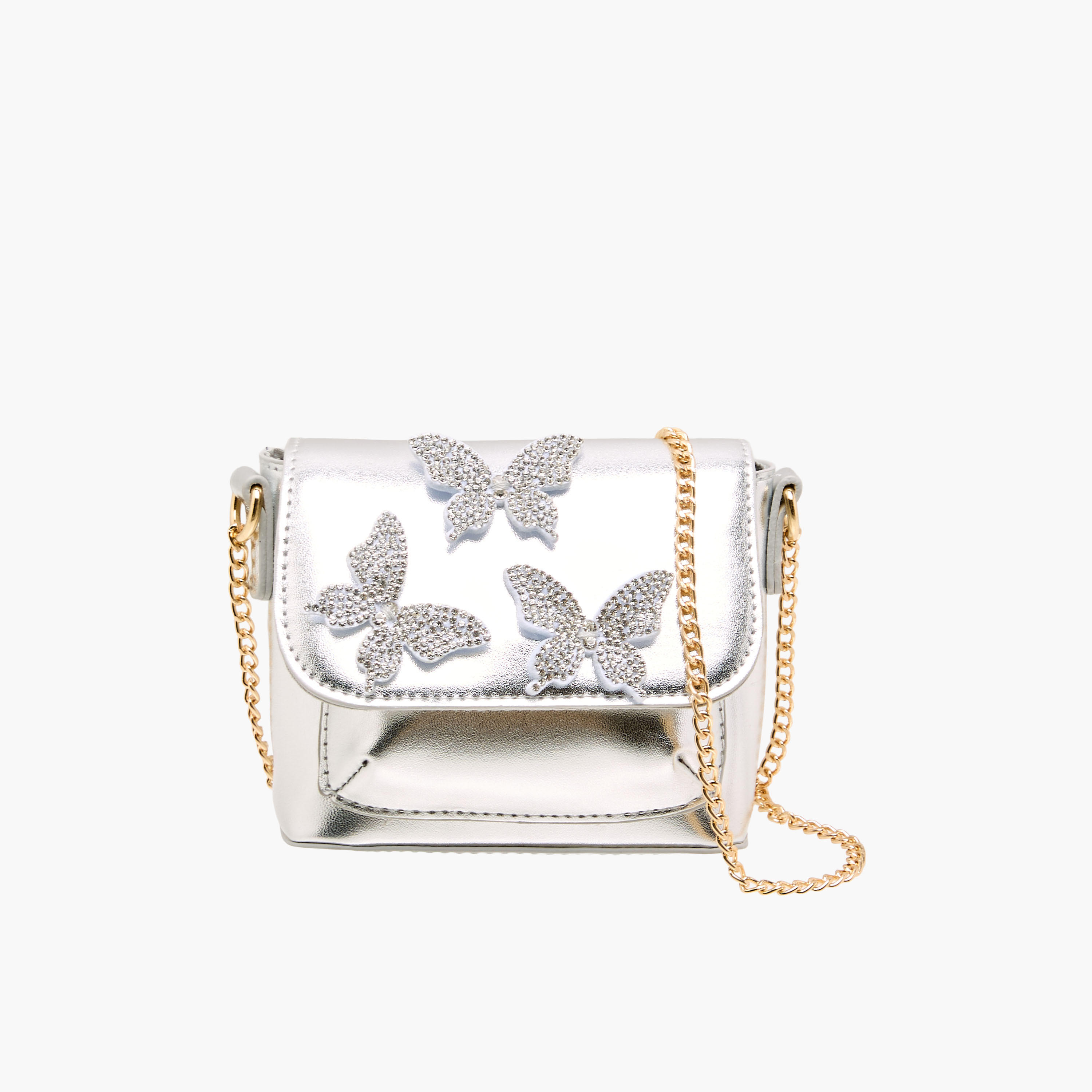 شنطة كروس بودي بتزيينات فراشة من فلورا بيلا-girls-accessories-bags-image-1