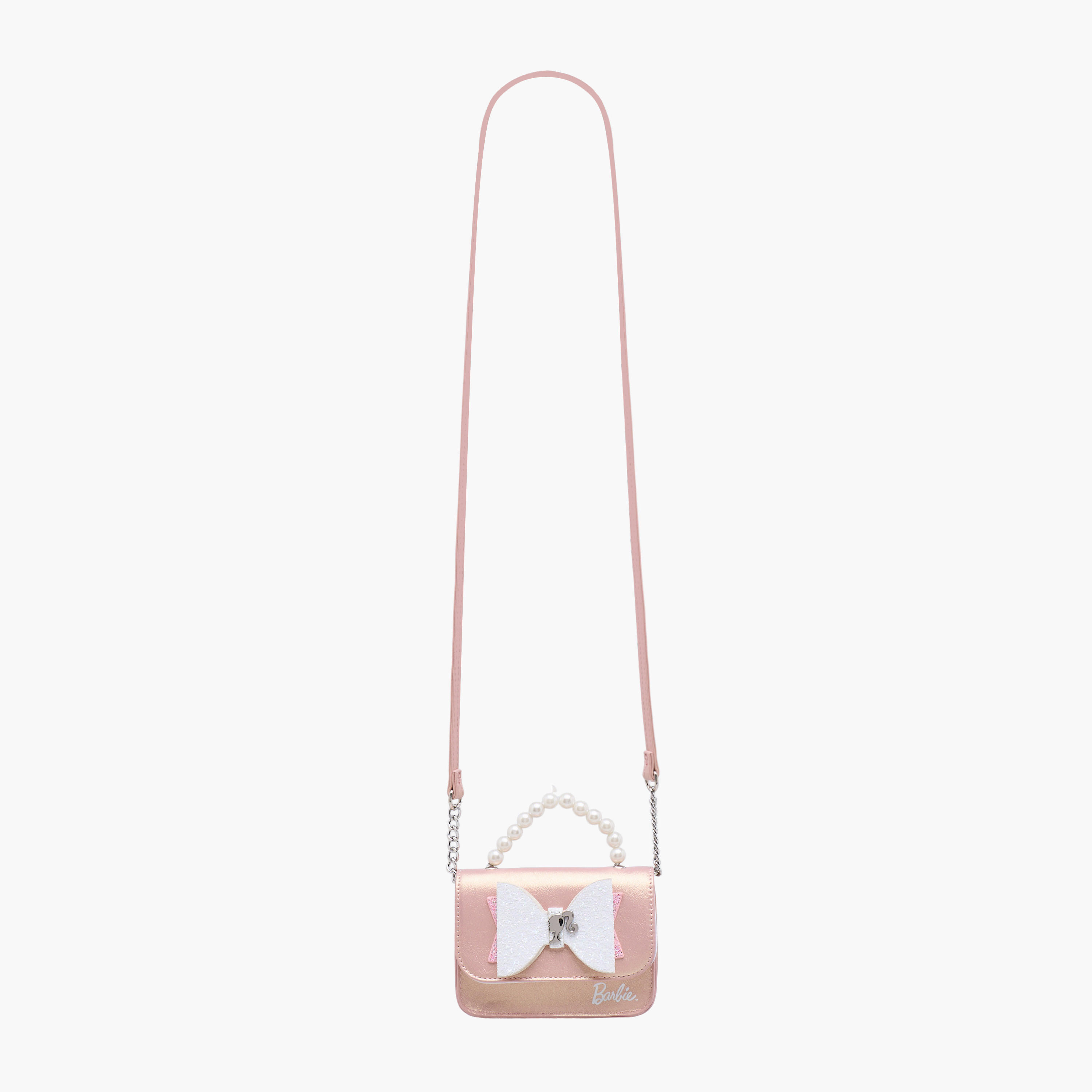 Barbie Bow Accent Crossbody Bag with Pearl Handle-girls-accessories-bags-image-3