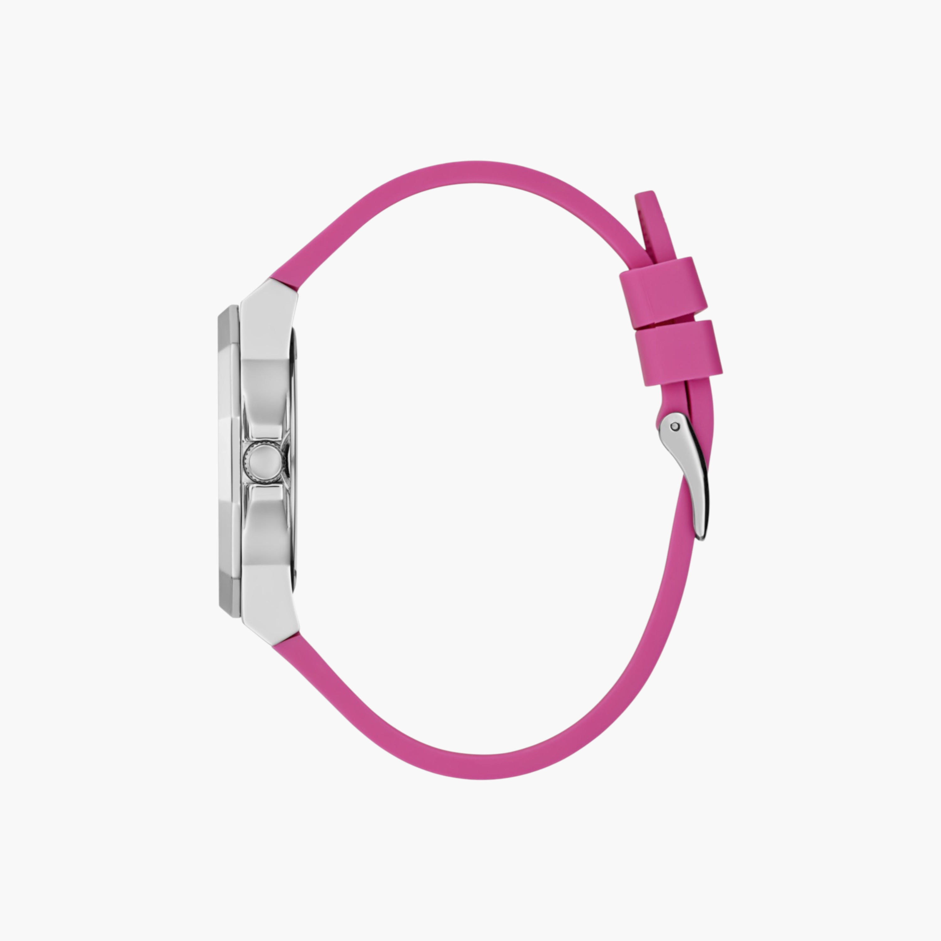Guess Pink Silicone Strap Analog Watch-women-watchesandjewellery-watches-image-2