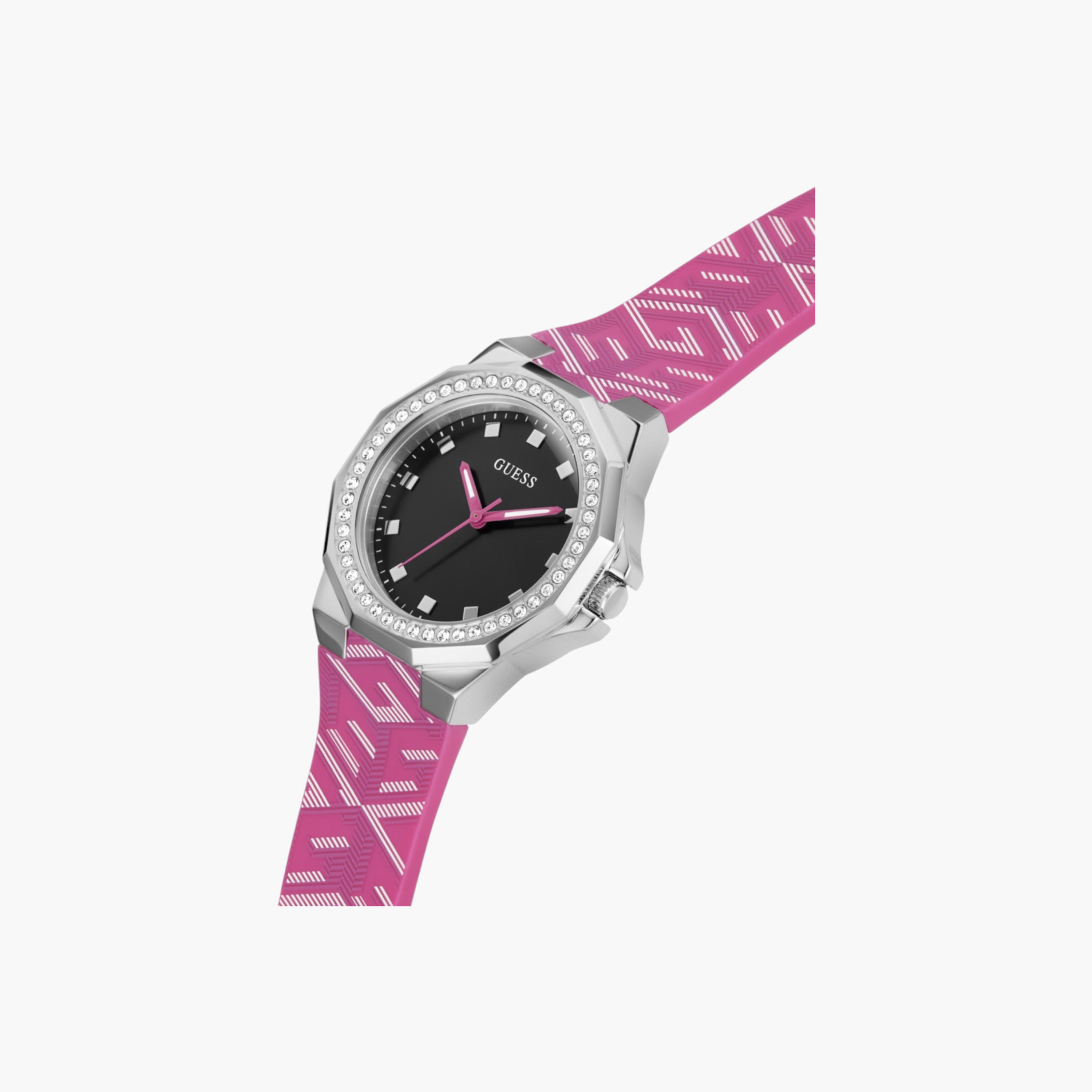 Guess Pink Silicone Strap Analog Watch-women-watchesandjewellery-watches-image-7
