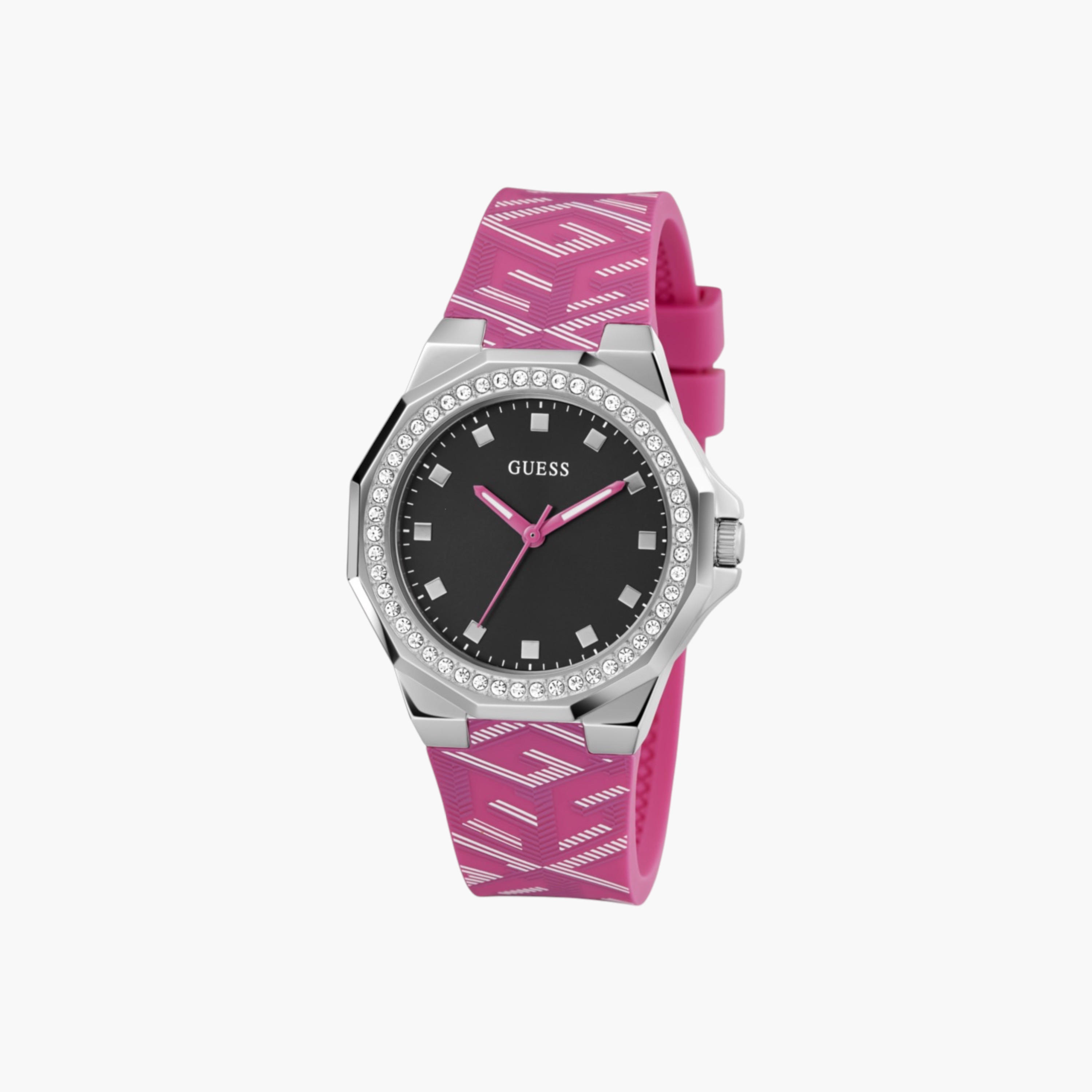 جيس ساعة يد أنالوج بحزام سيليكون وردي-women-watchesandjewellery-watches-image-8