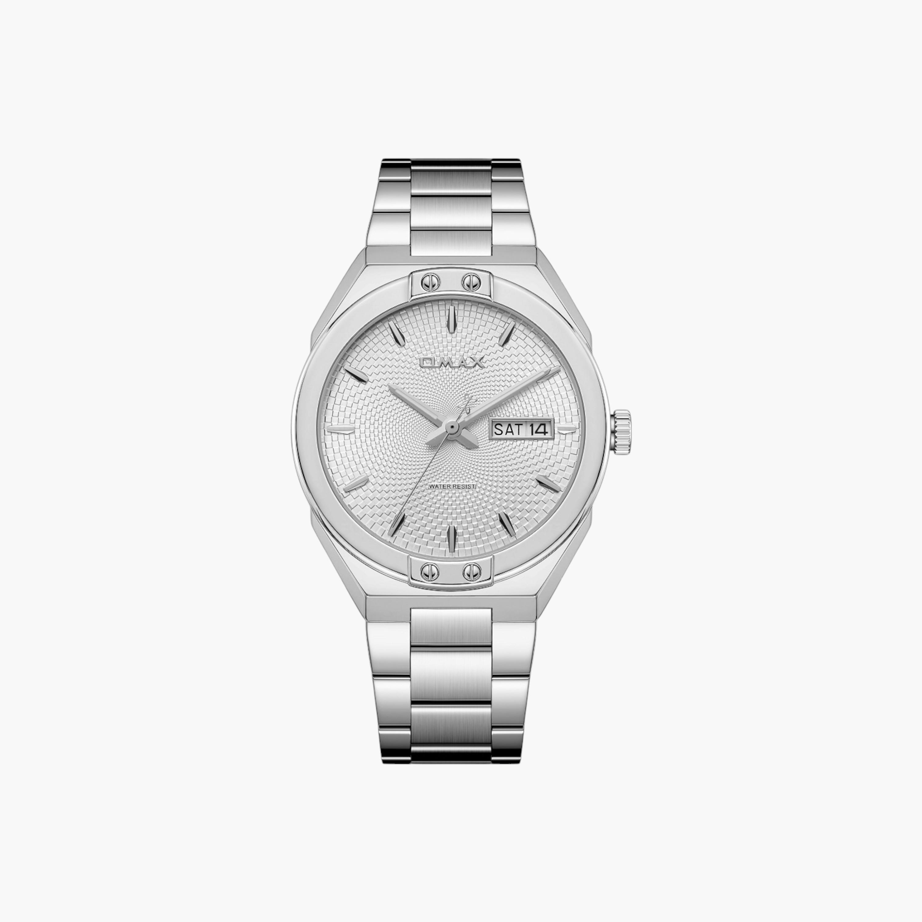OMAX Silver Metal Men's Analog Watch-men-watchesandjewellery-watches-image-1