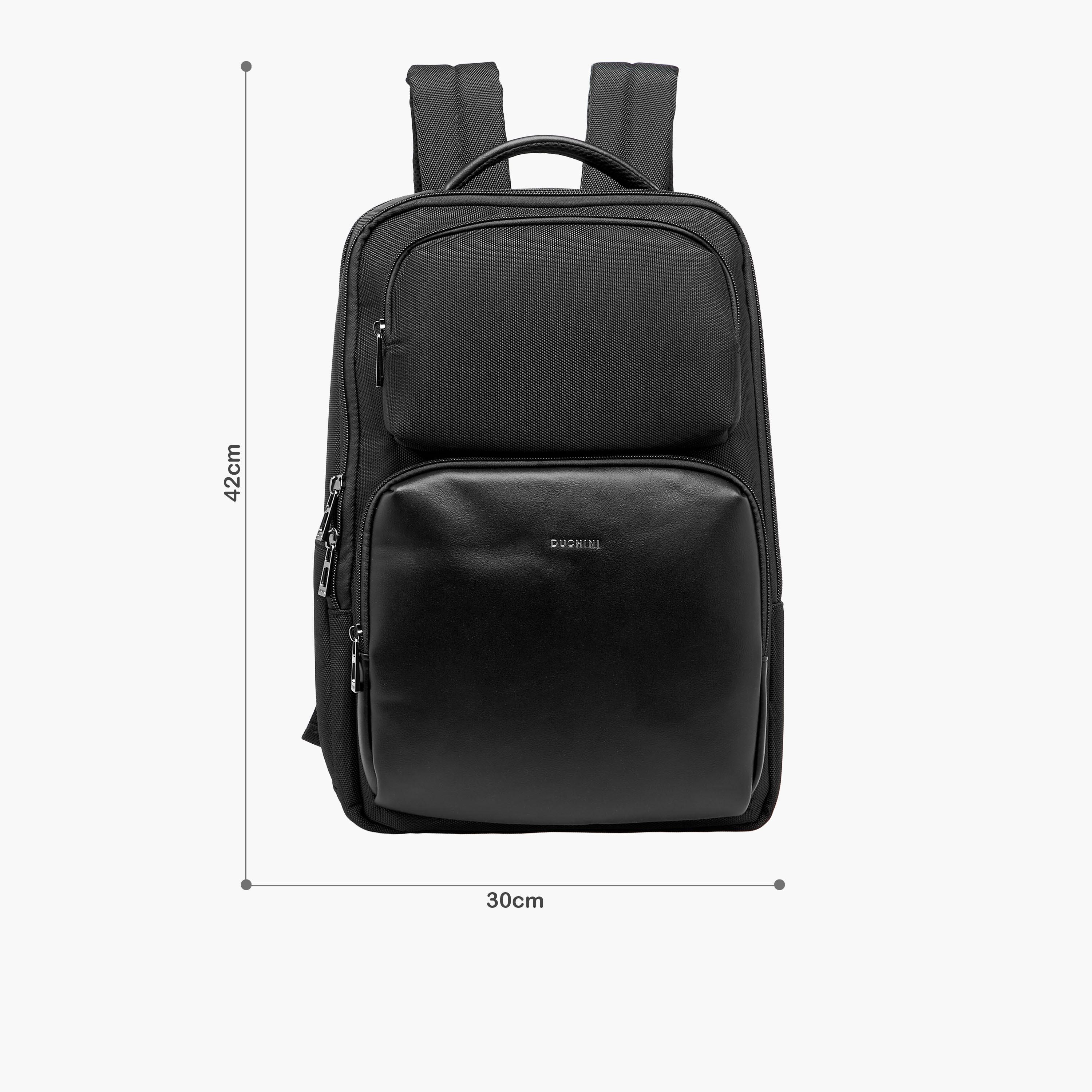 Duchini Men Textured Backpack-men-bags-image-2
