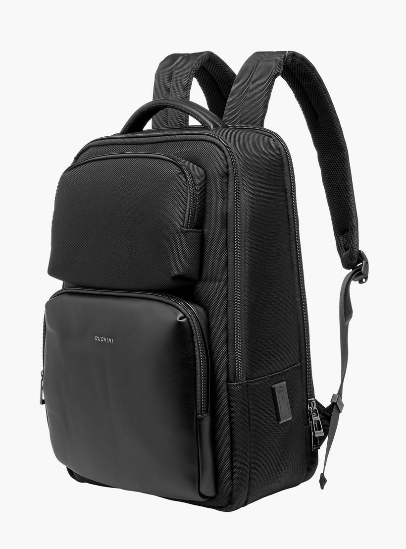Duchini Men Textured Backpack-men-bags-image-3