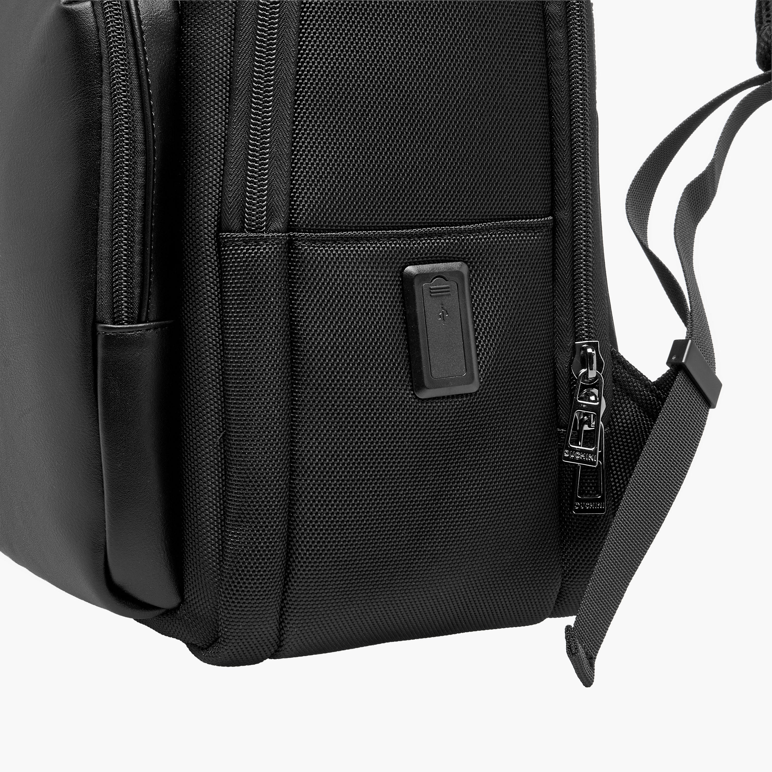 Duchini Men Textured Backpack-men-bags-image-6