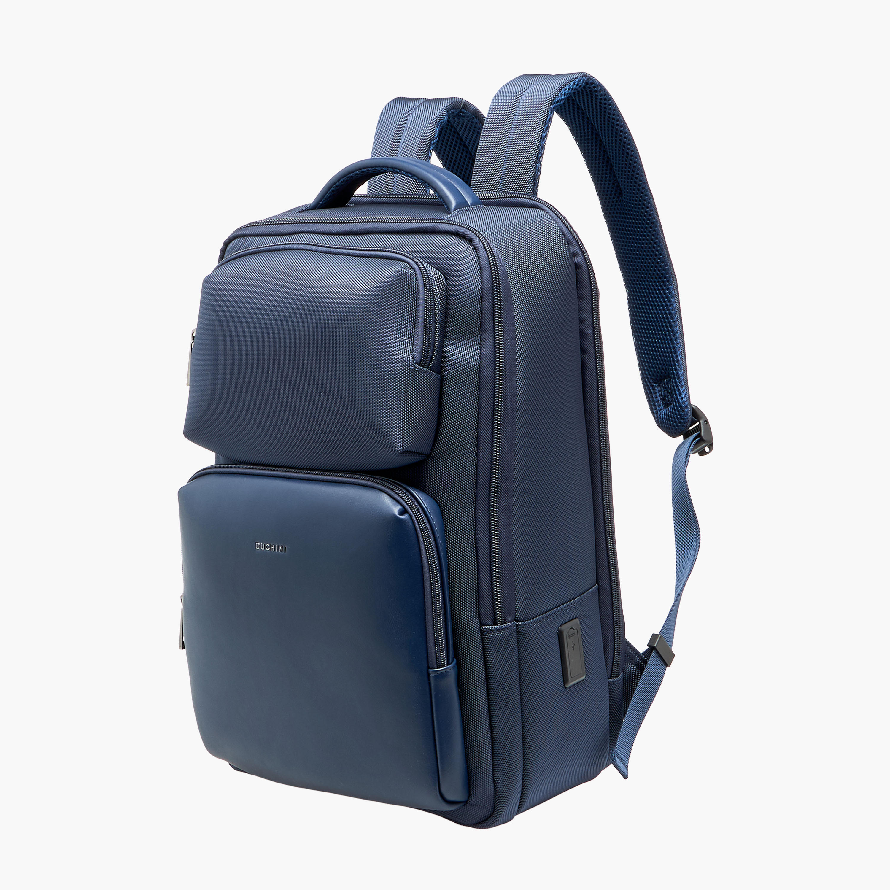 Duchini Men Textured Backpack-men-bags-image-3
