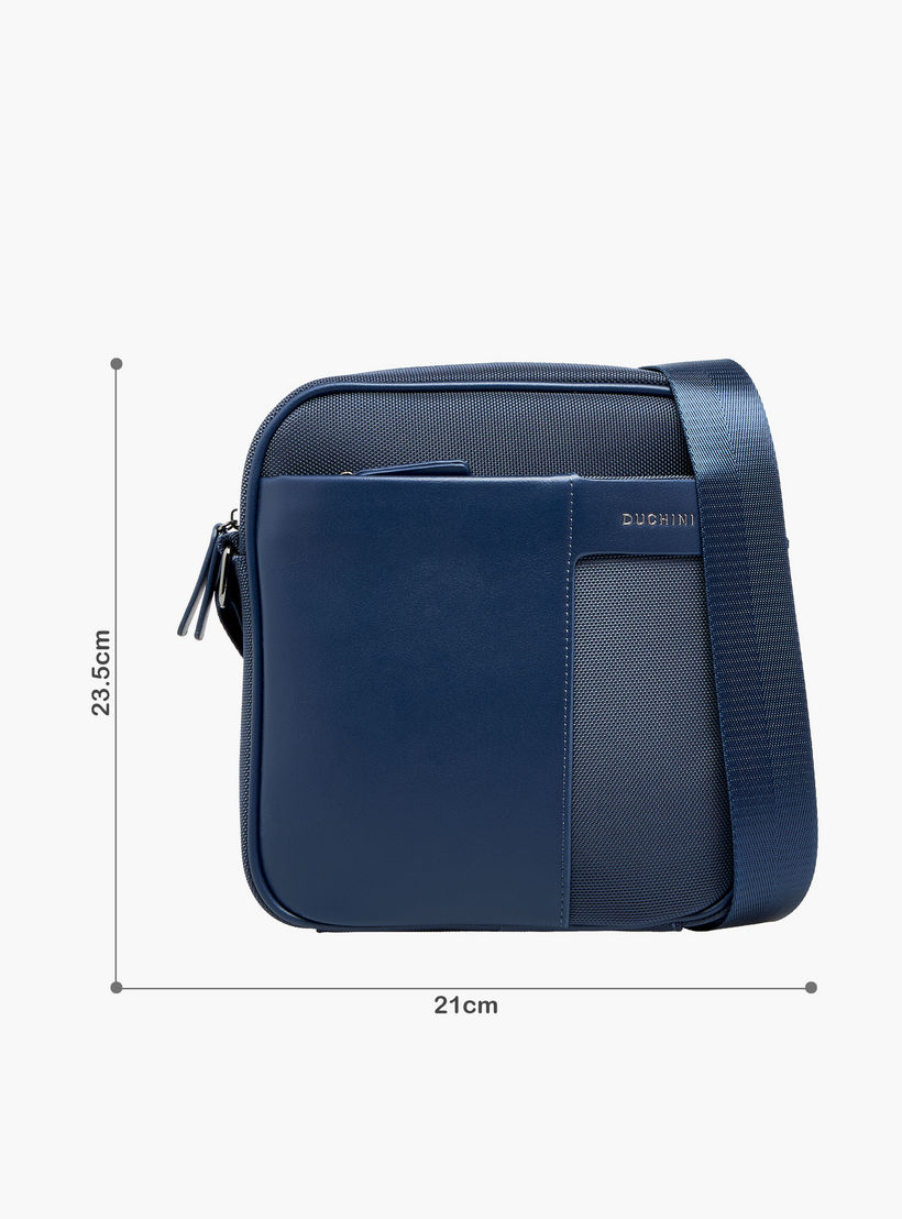 Duchini Men Textured Crossbody Bag-men-bags-image-2