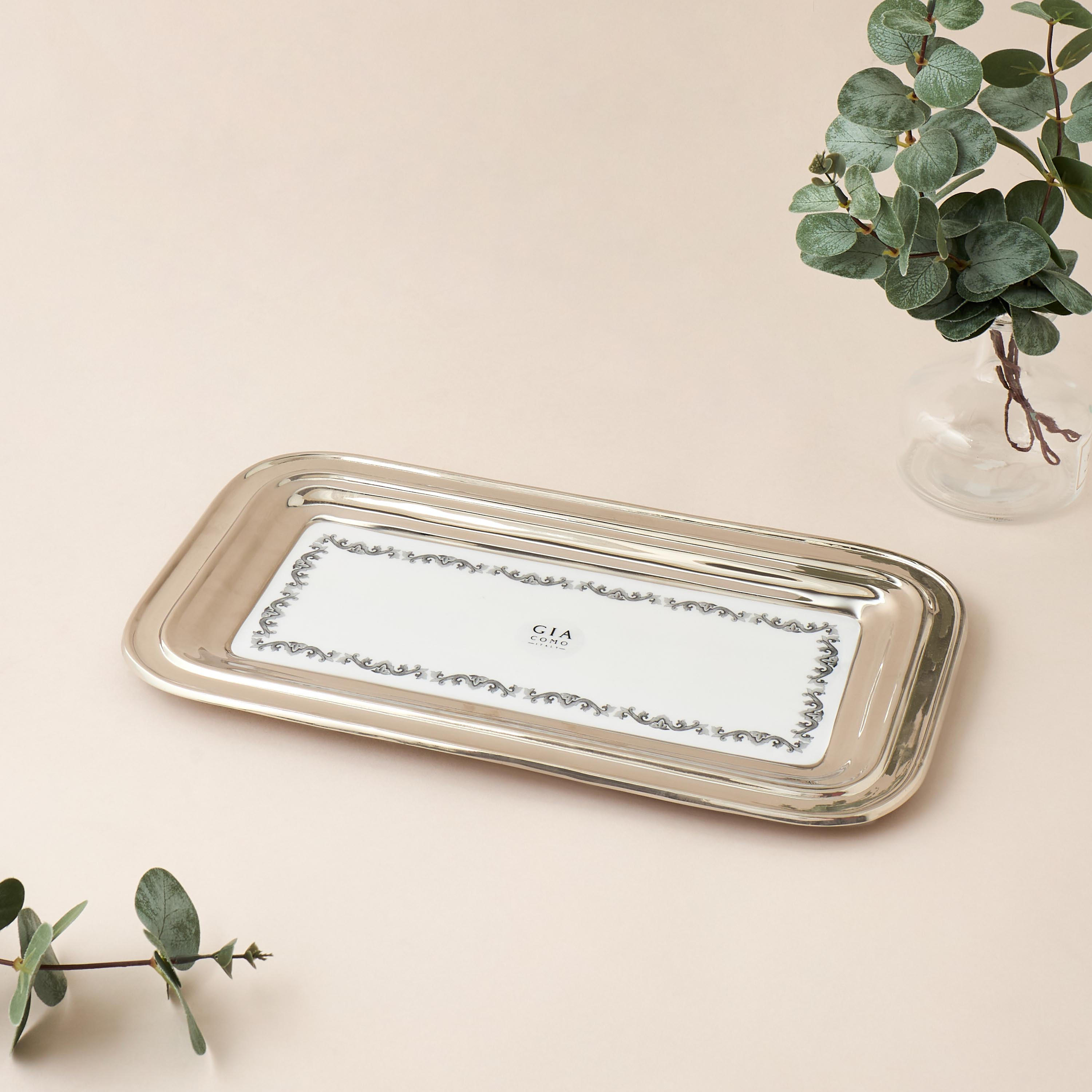 Gia Como Metal Decorative Tray - 38 cms-household-decor-boxesandtrays-image-2