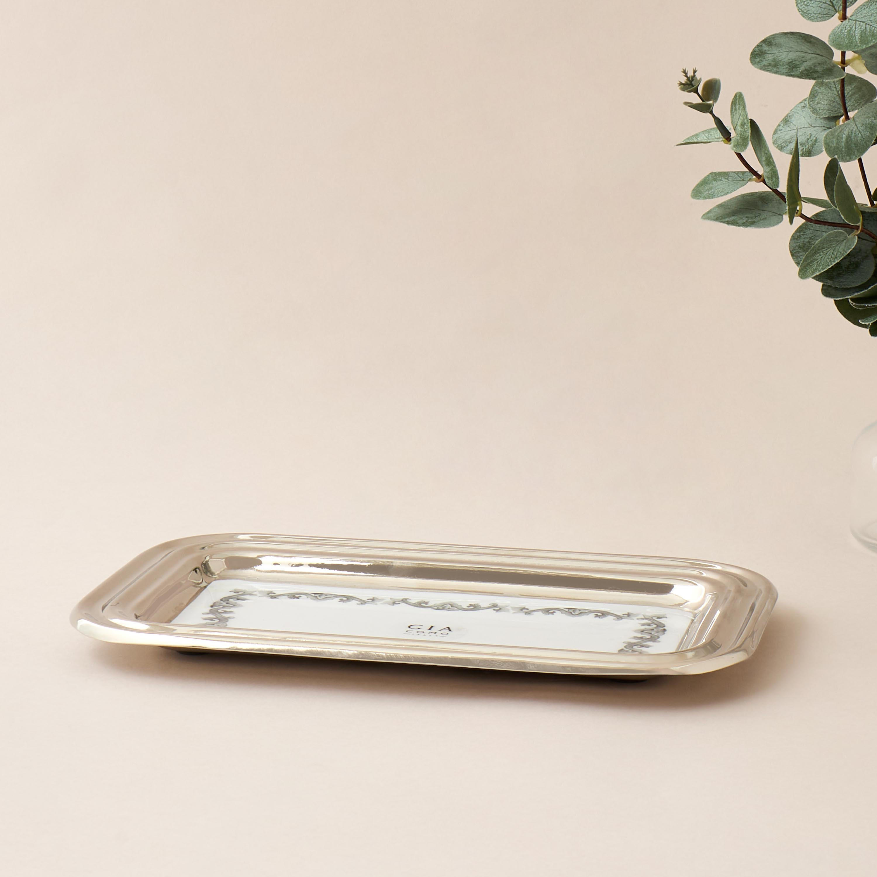 Gia Como Metal Decorative Tray - 27 cms-household-decor-boxesandtrays-image-1